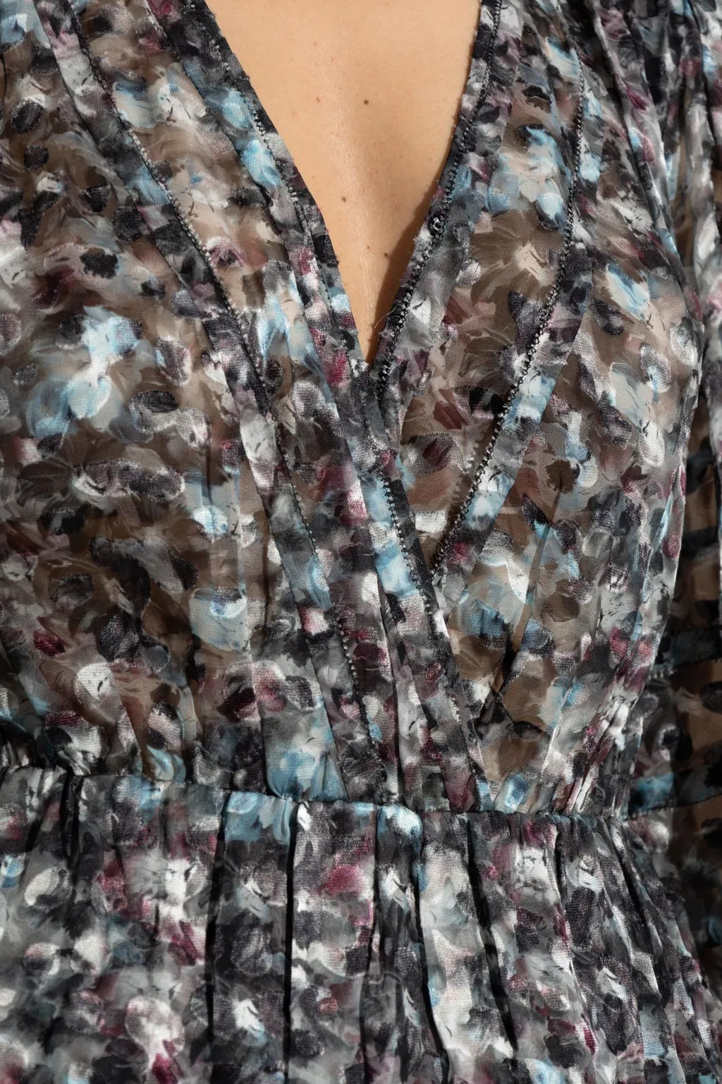 Printed Wrap Dress