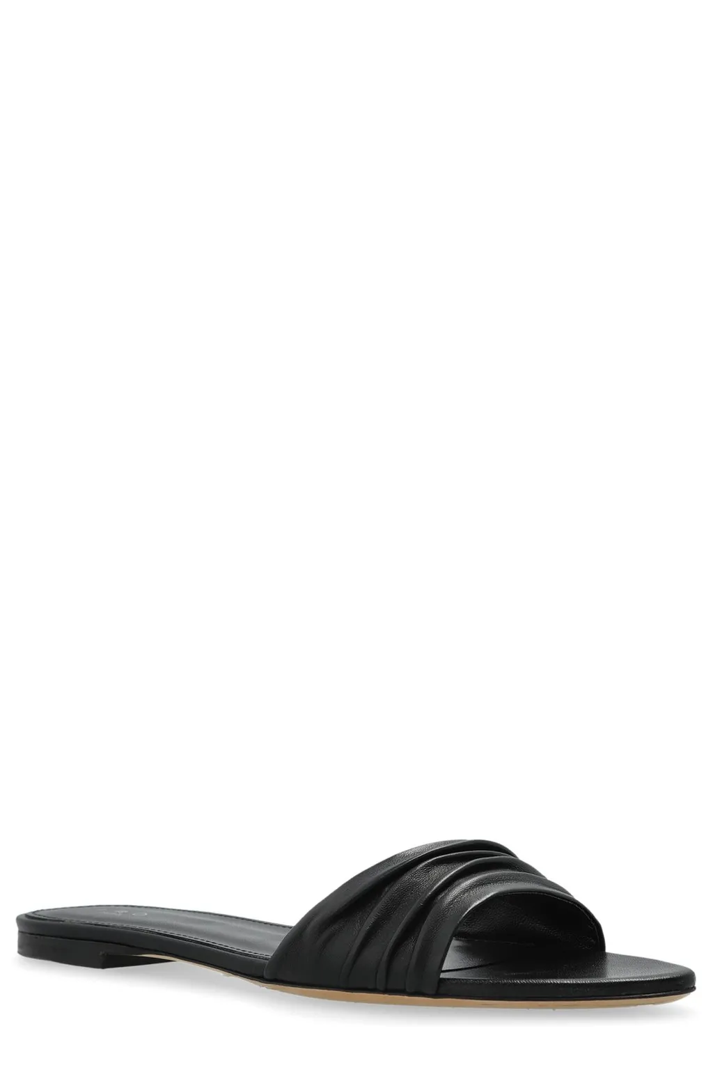 Ruched Slide Sandals