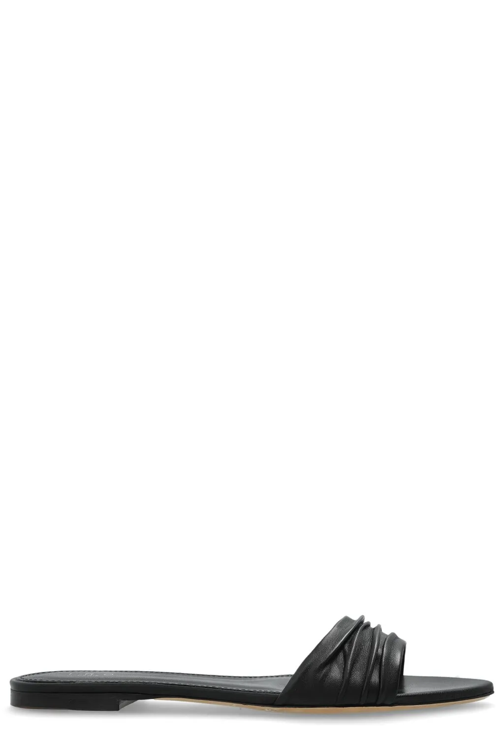 Ruched Slide Sandals