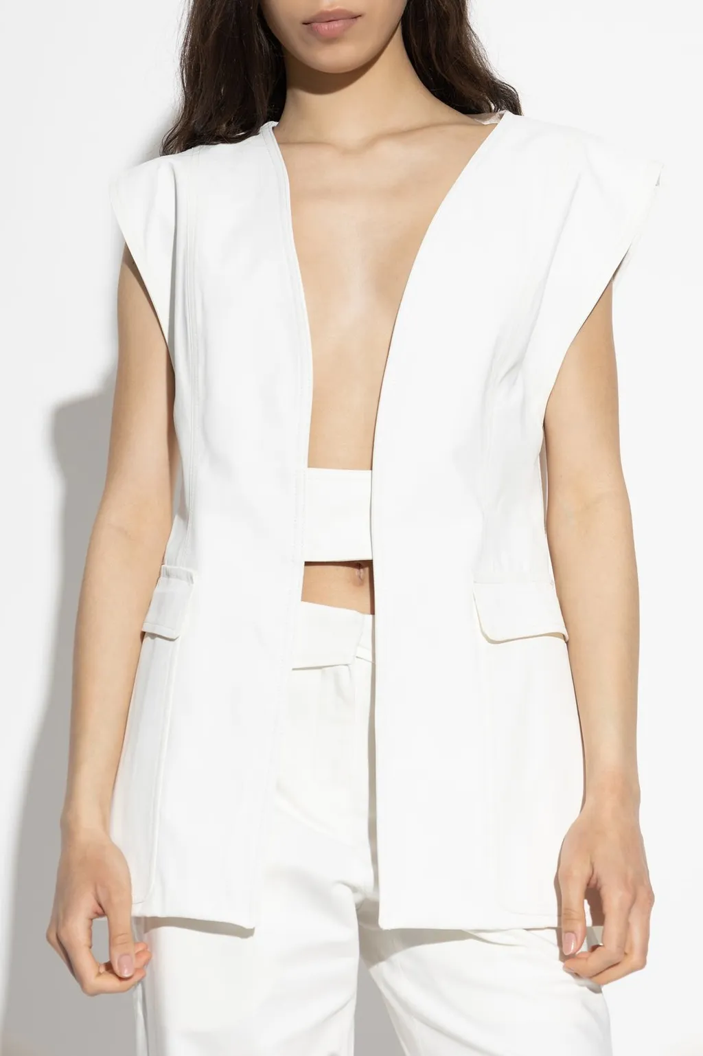 Sleeveless V-Neck Vest
