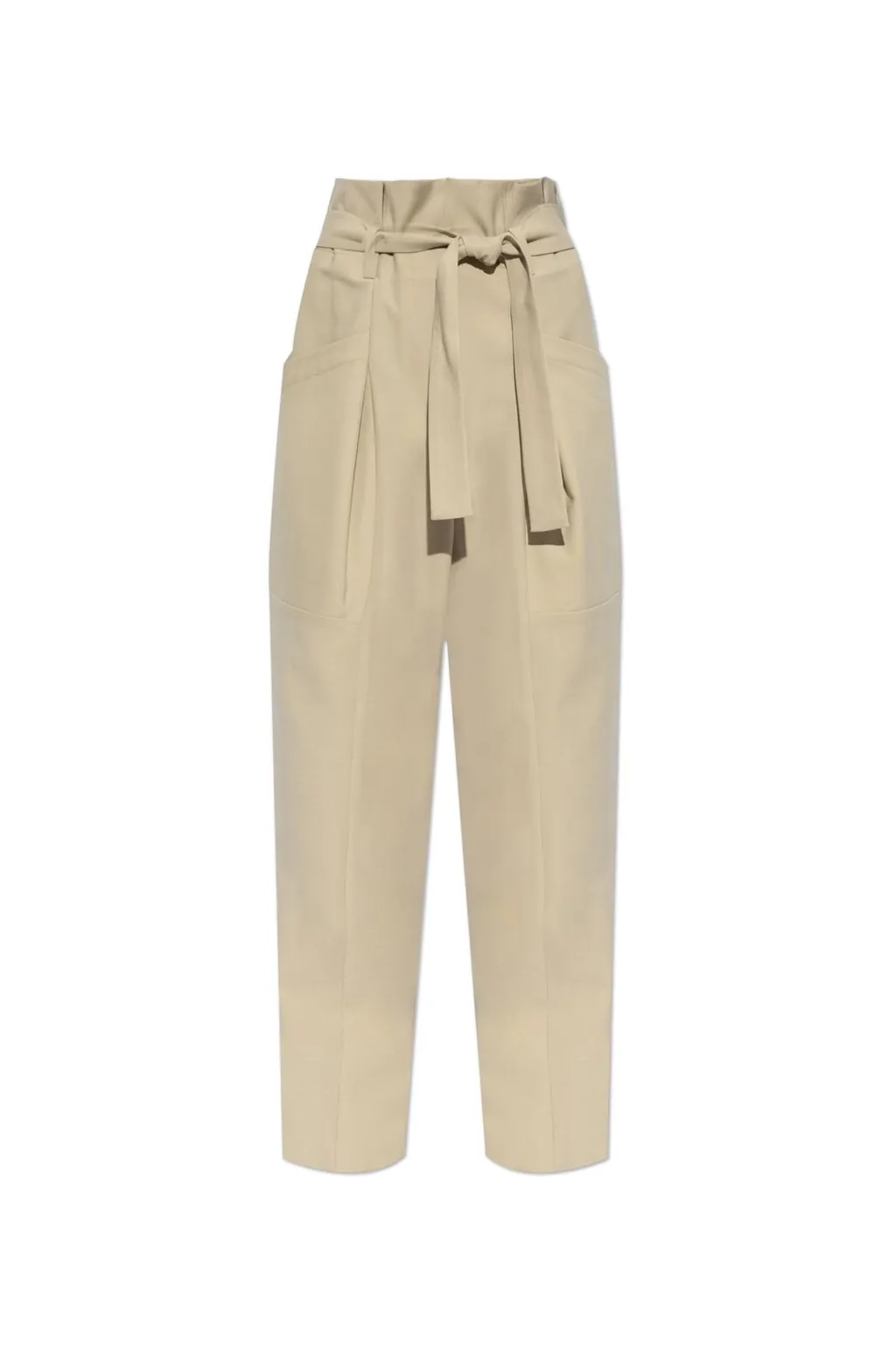 High-Waisted Belted Trousers
