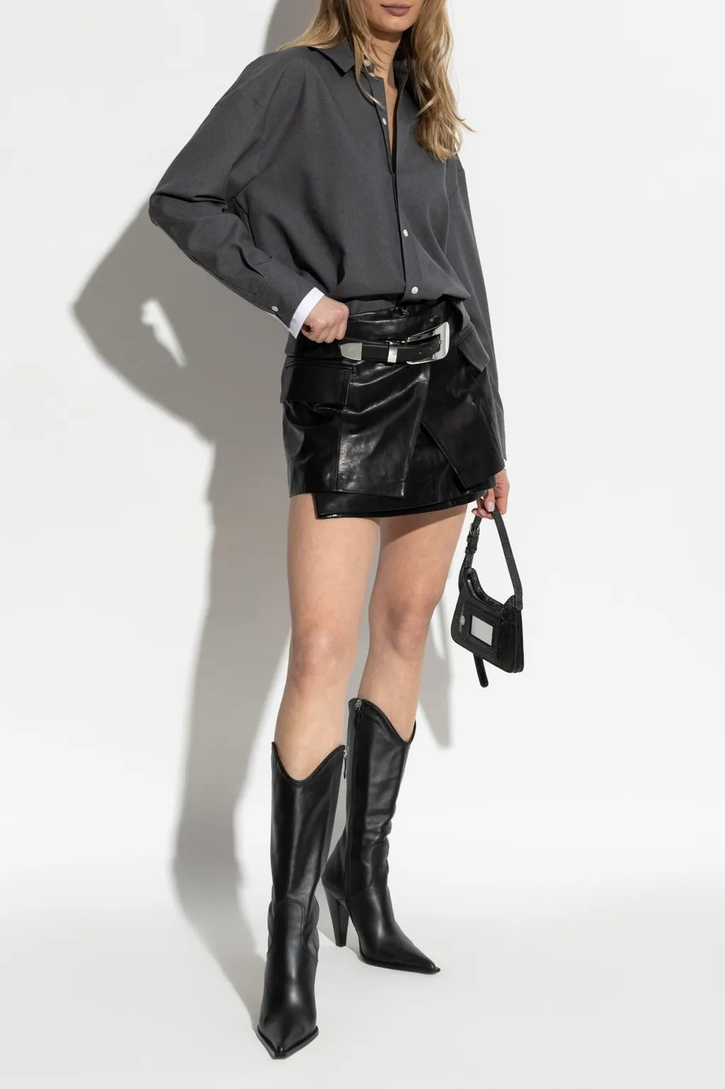 Leather Mini Skirt