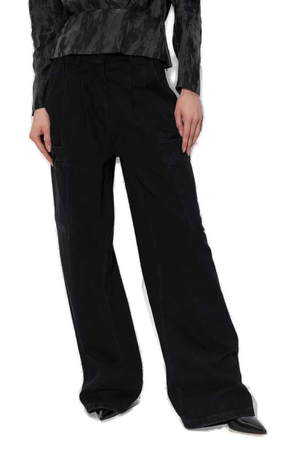Wide-Leg Cargo Pants