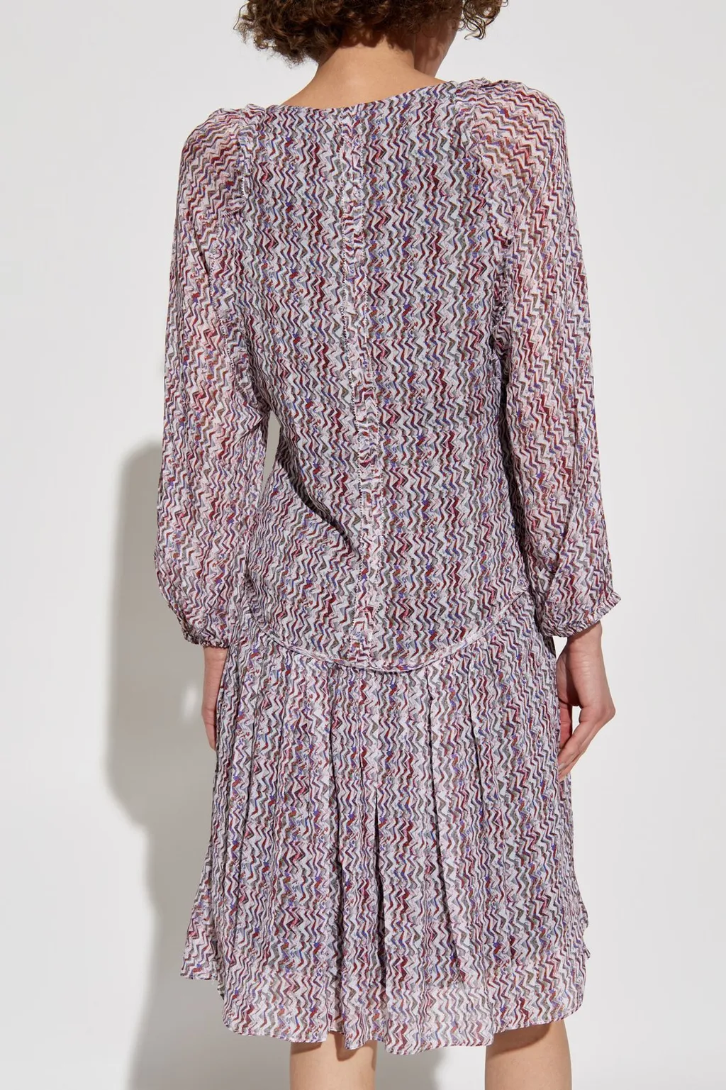 Ruched V-Neck Dress