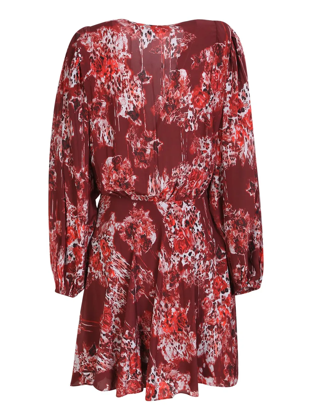 Floral Print Wrap Dress