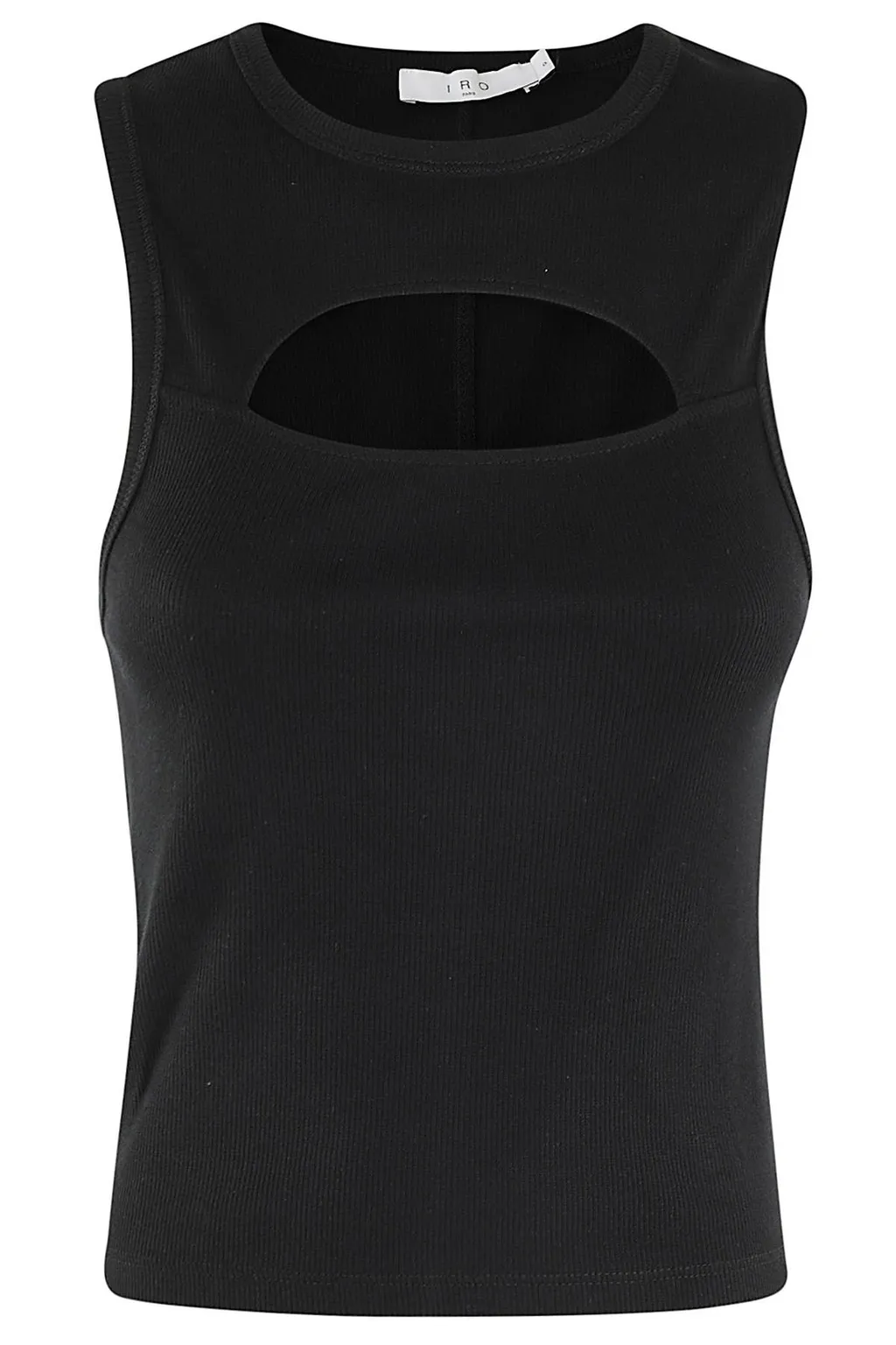 Ribbed Tank Top With Cutout