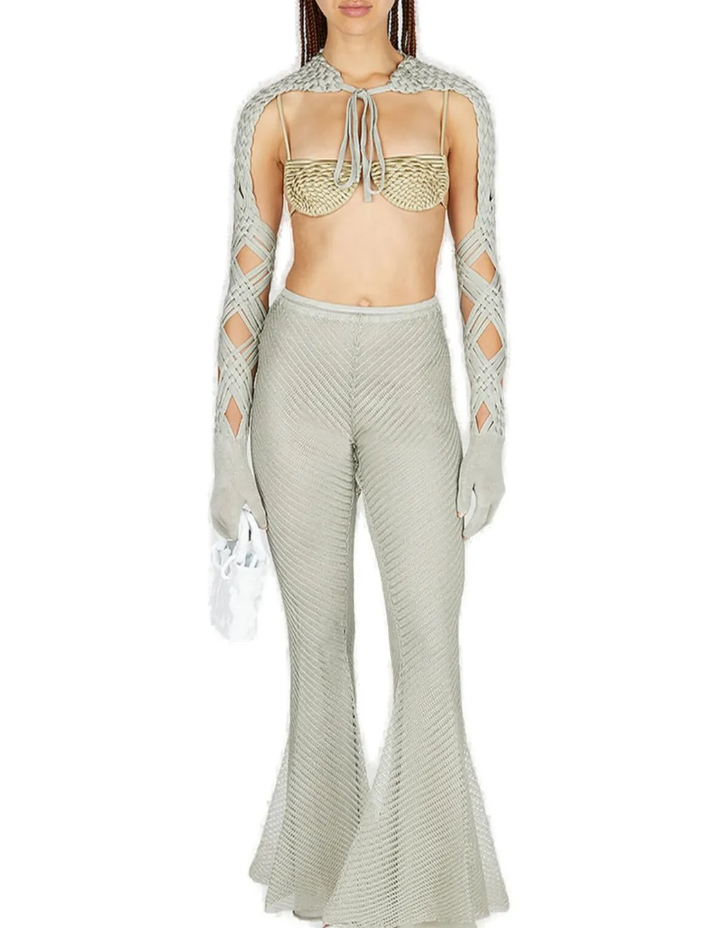 Flared Crochet Pants
