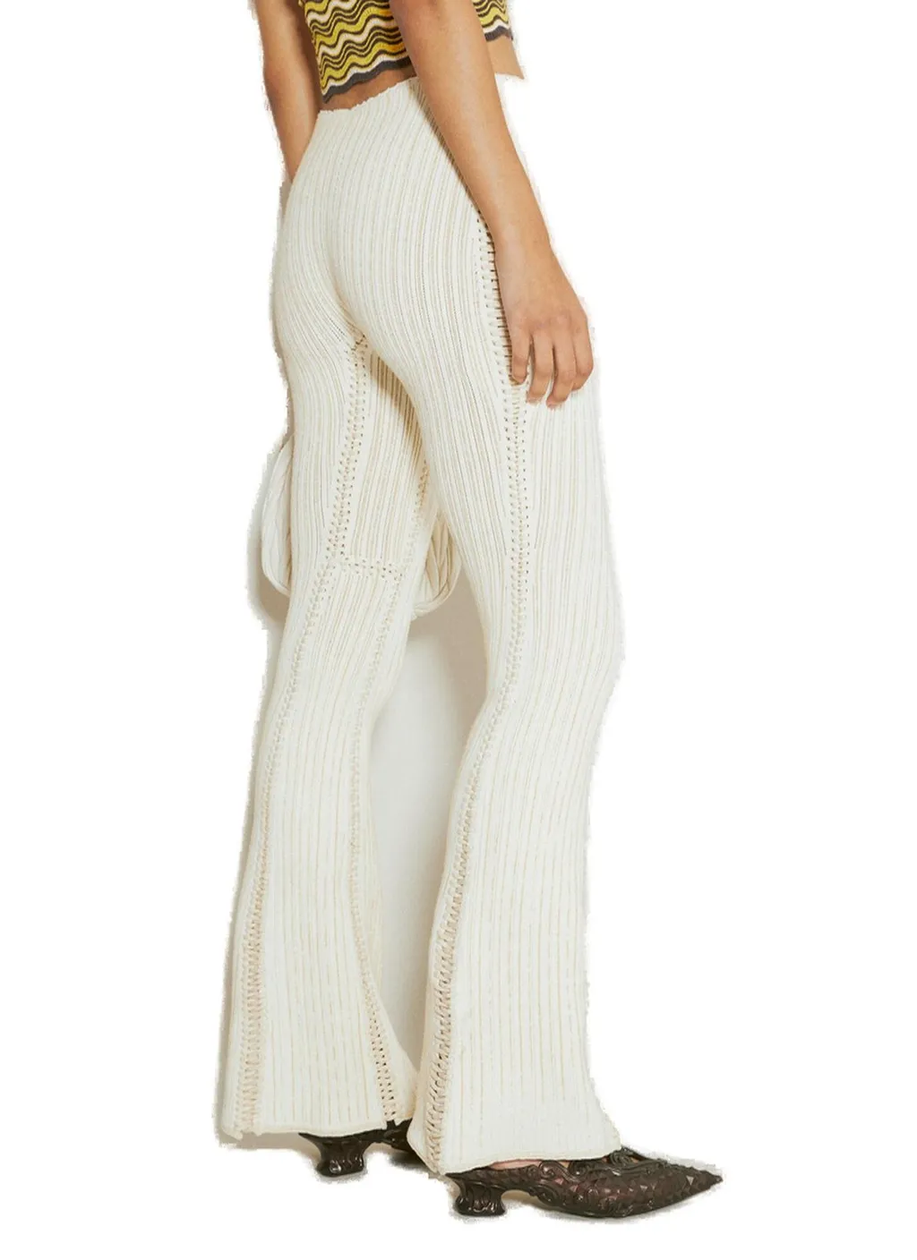 Flared Knit Pants