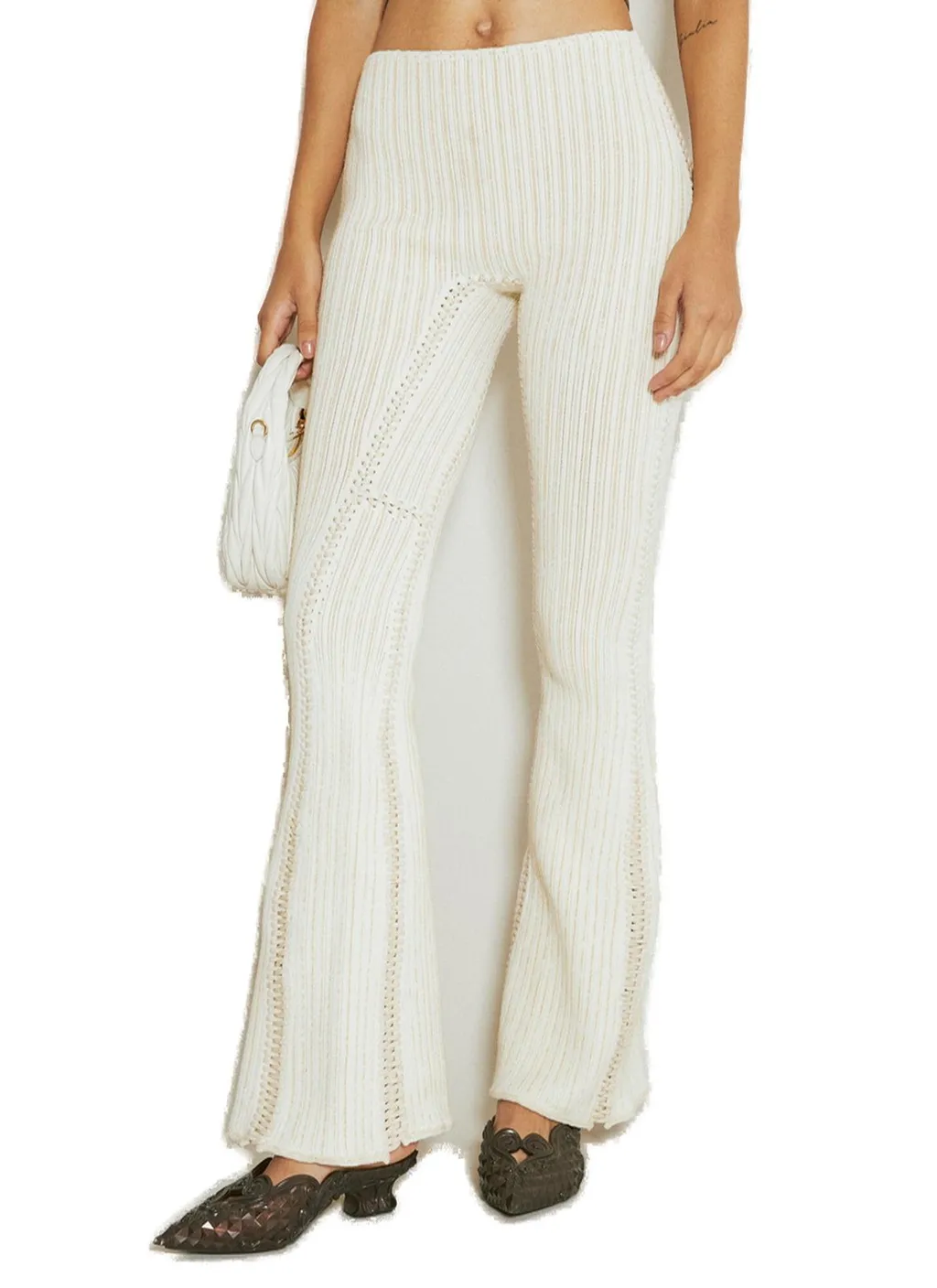 Flared Knit Pants