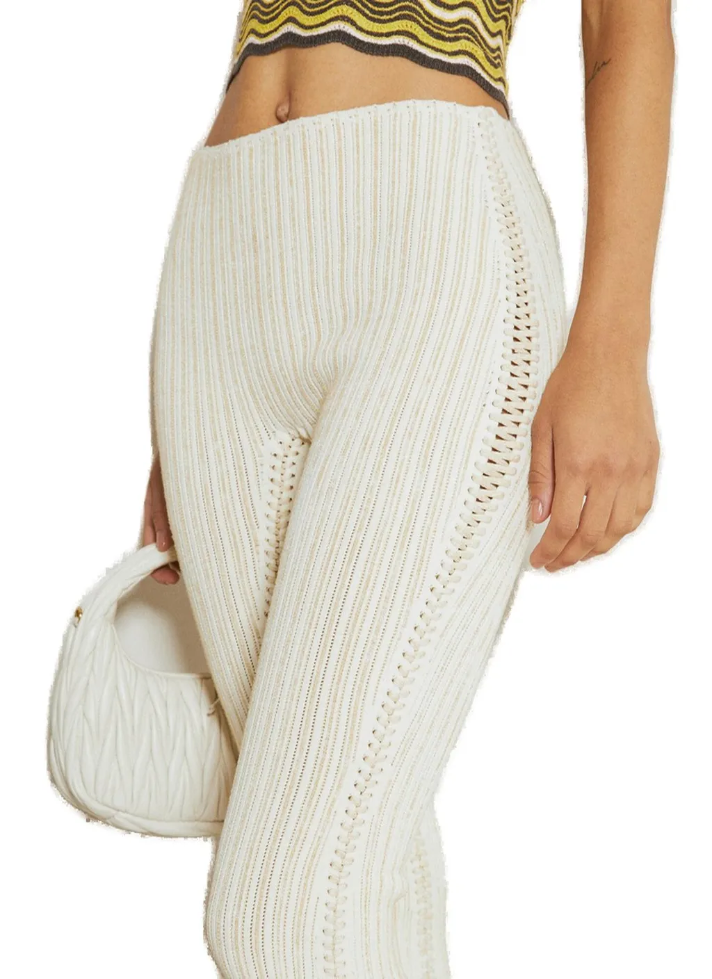 Flared Knit Pants
