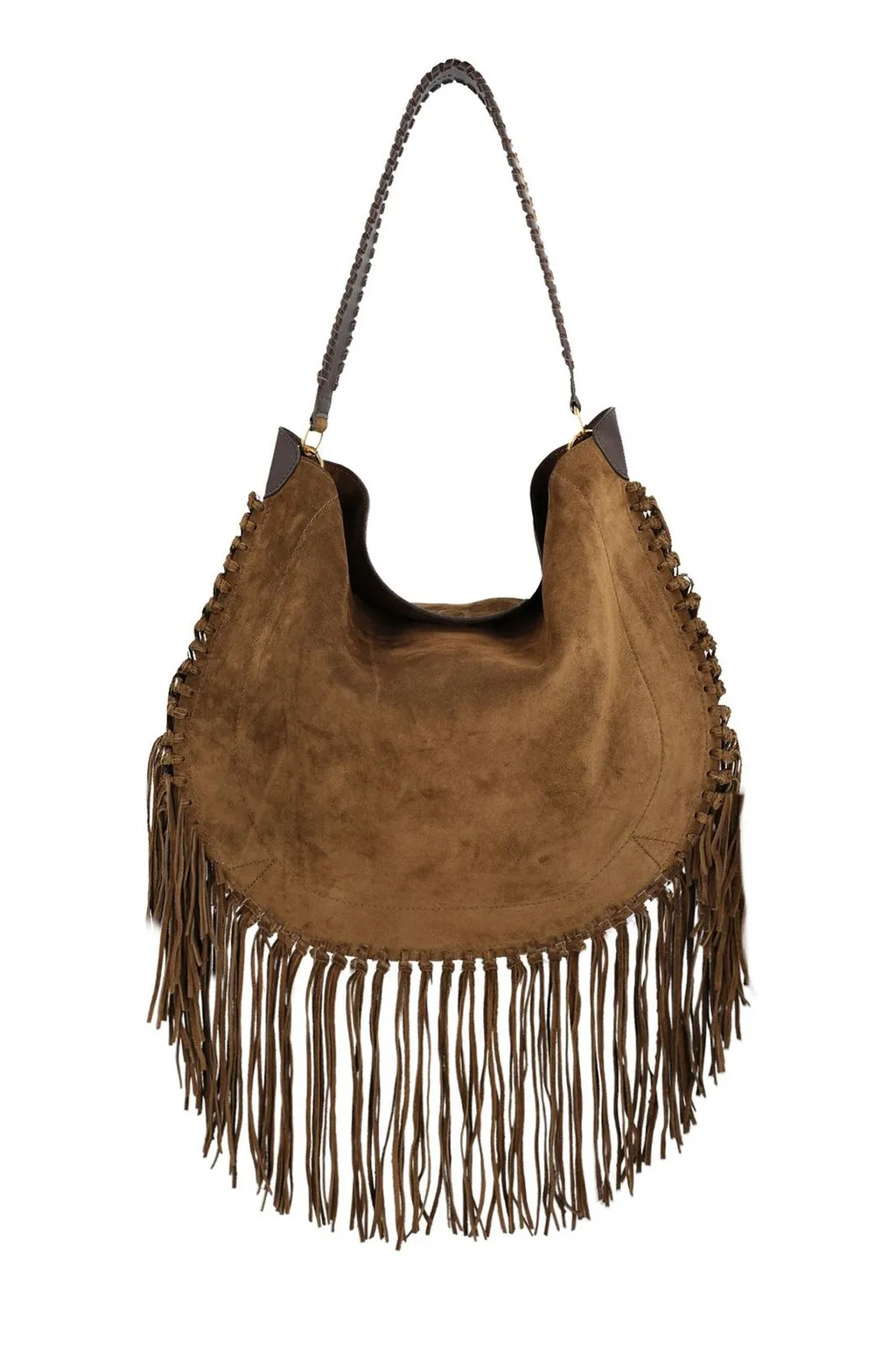 Fringed Hobo Bag
