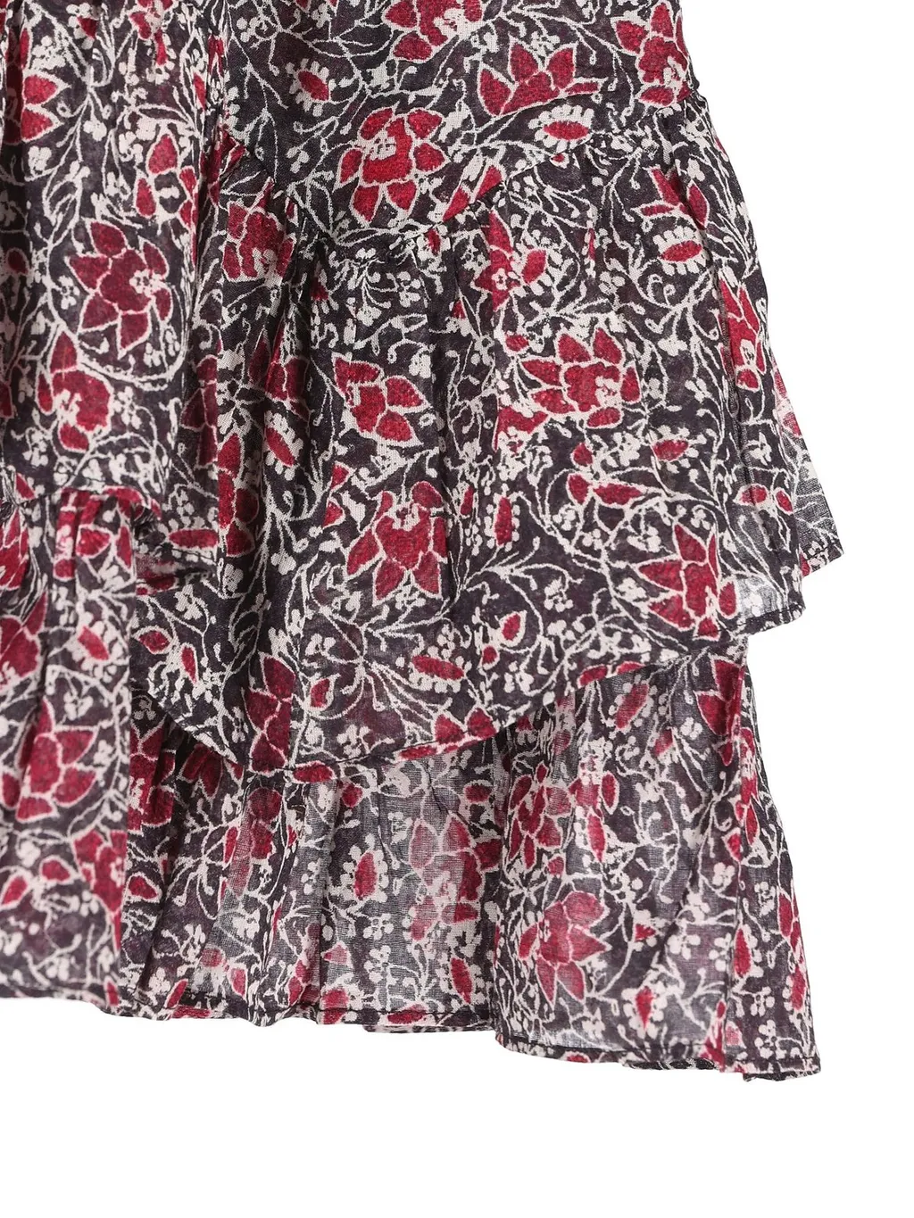 Tiered Ruffle Mini Skirt