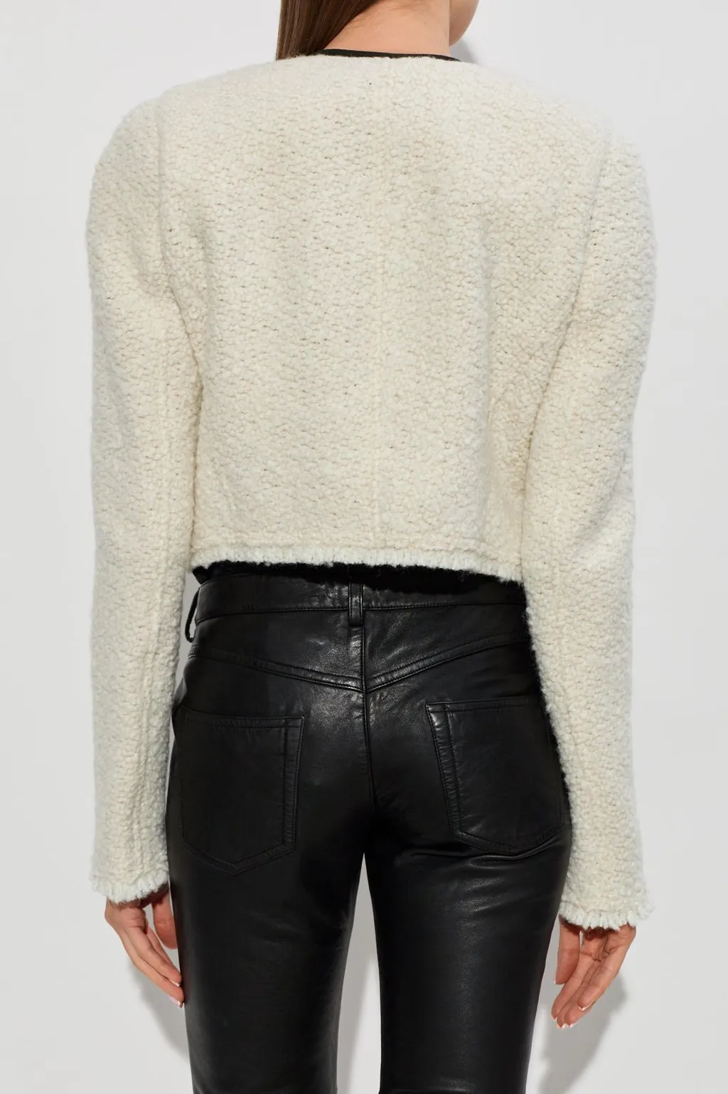 Cropped Bouclé Jacket