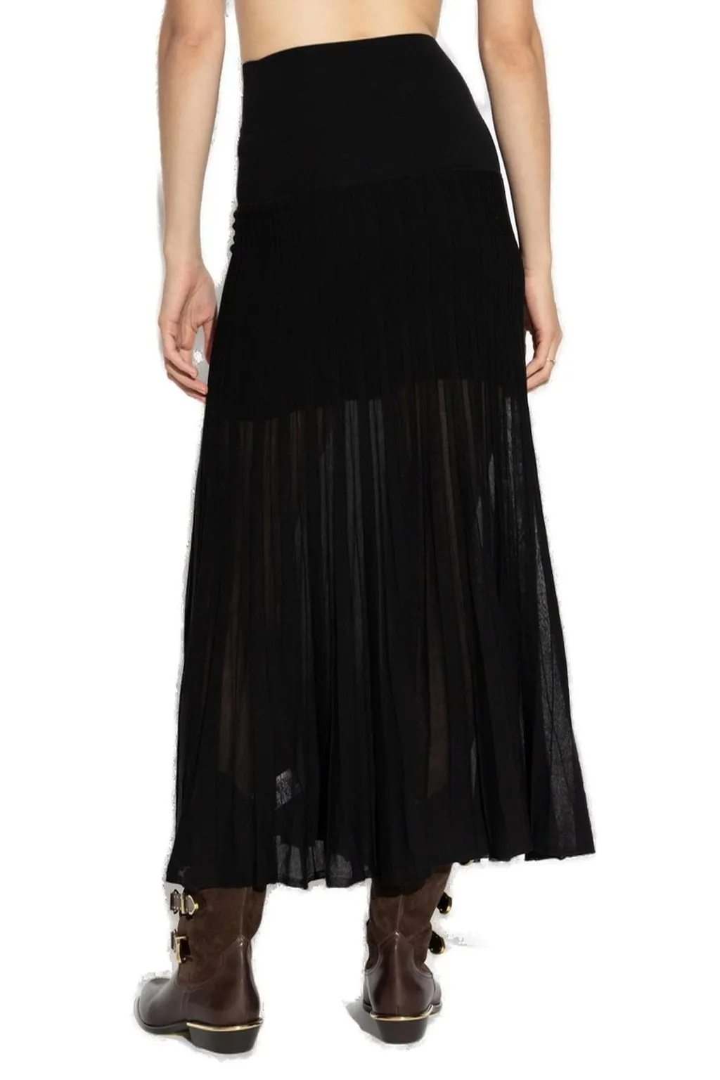 Pleated Maxi Skirt