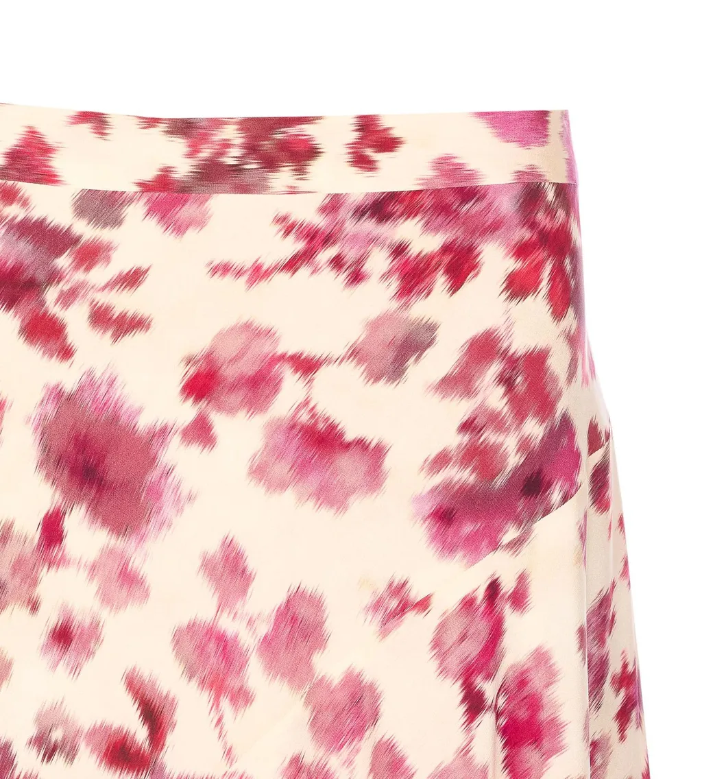 Floral Print Midi Skirt