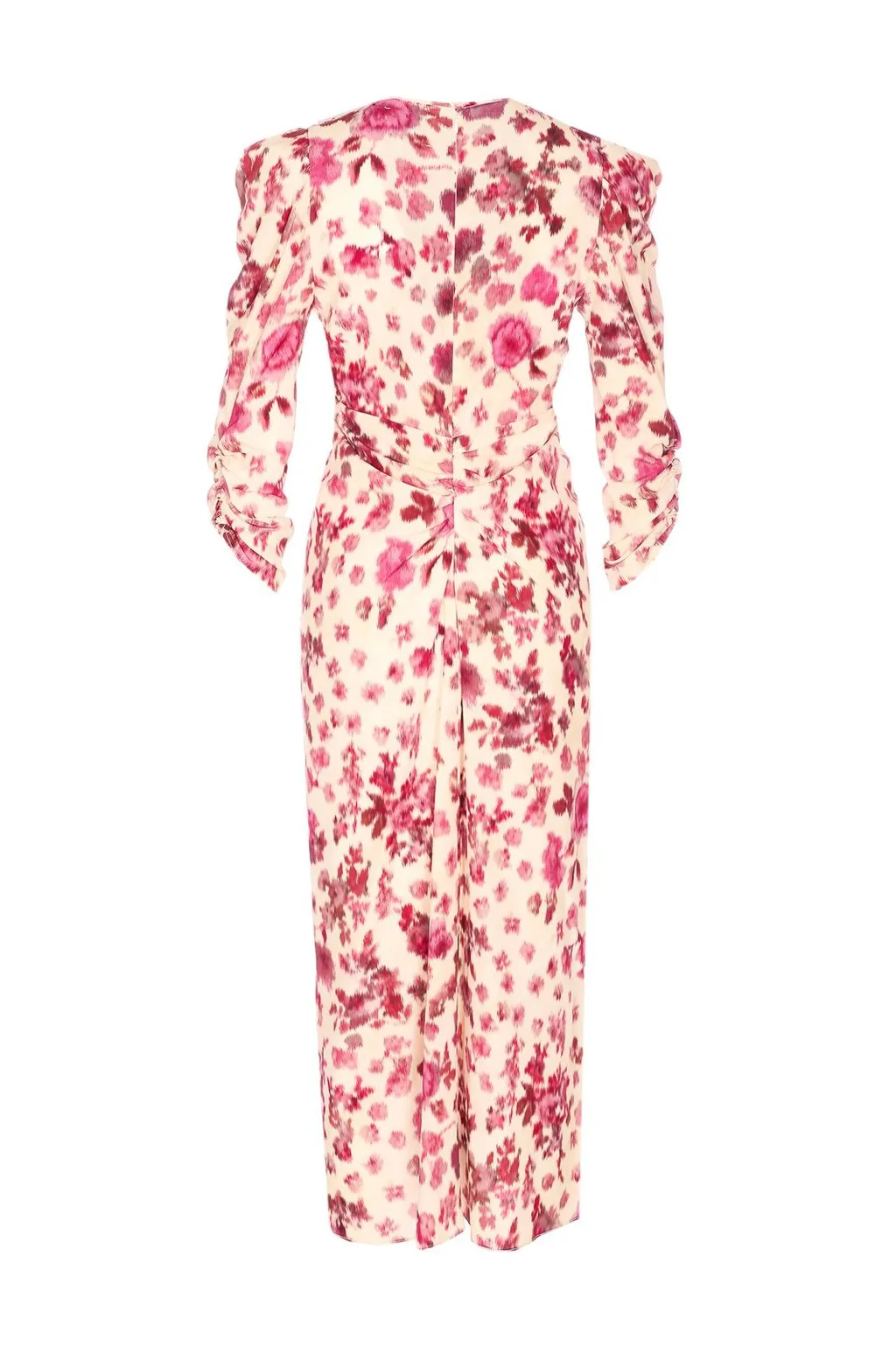 Floral Print Ruched Dress