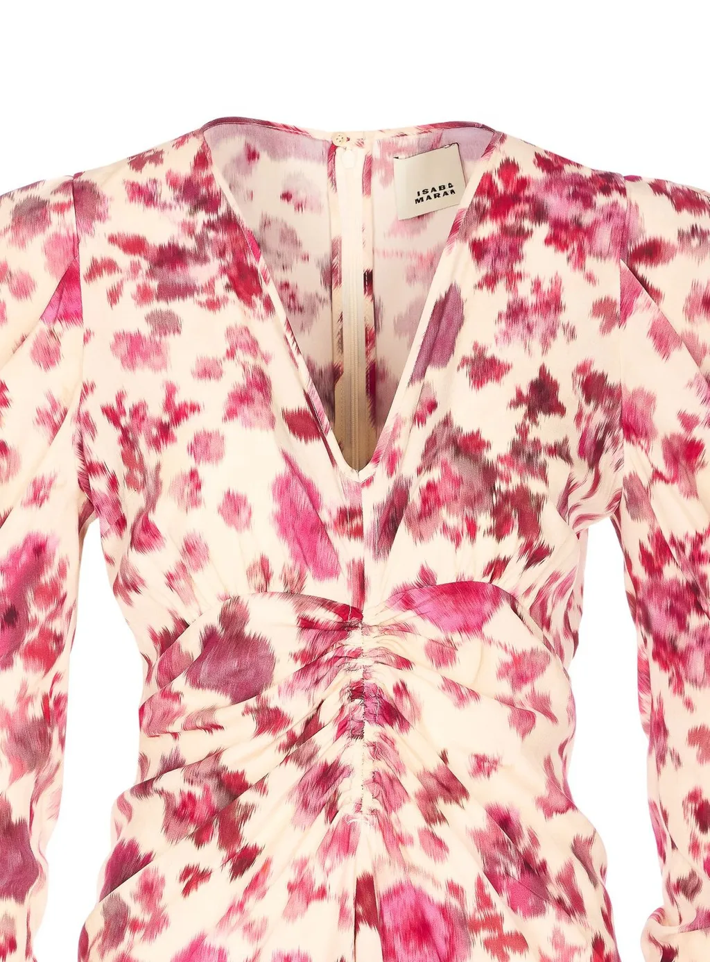 Floral Print Ruched Dress