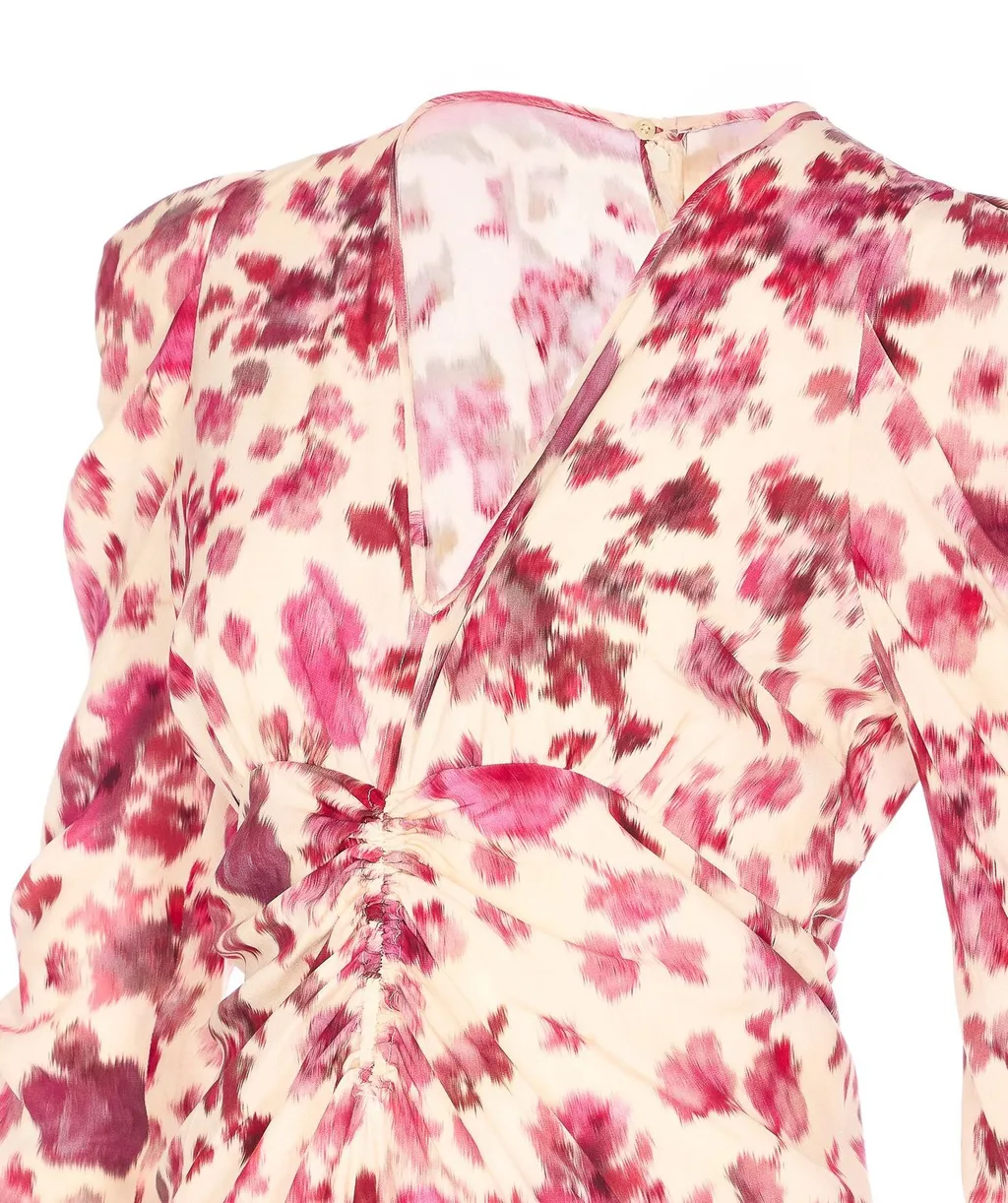 Floral Print Ruched Dress