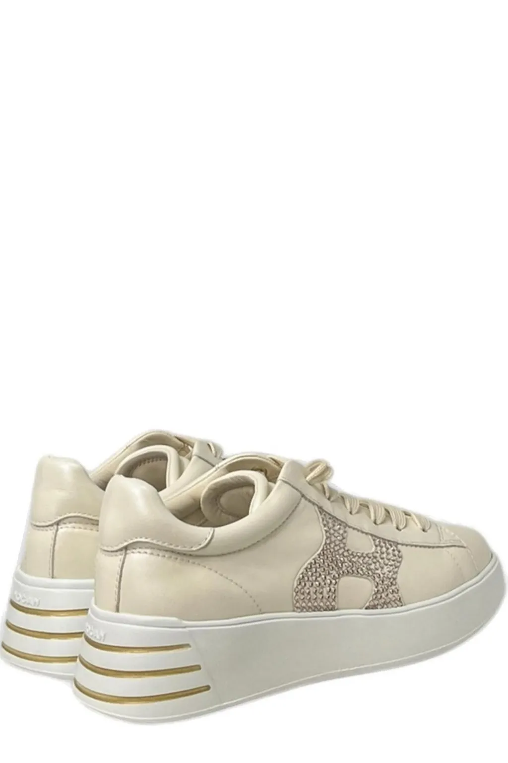 Sneakers With Crystal Logo H