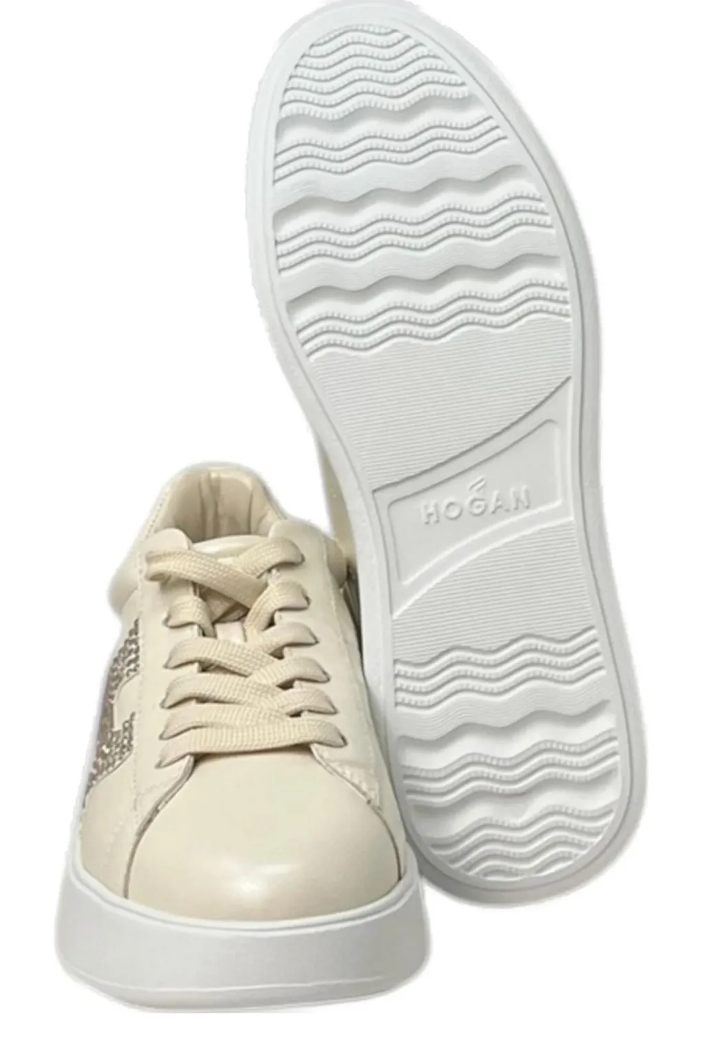 Sneakers With Crystal Logo H
