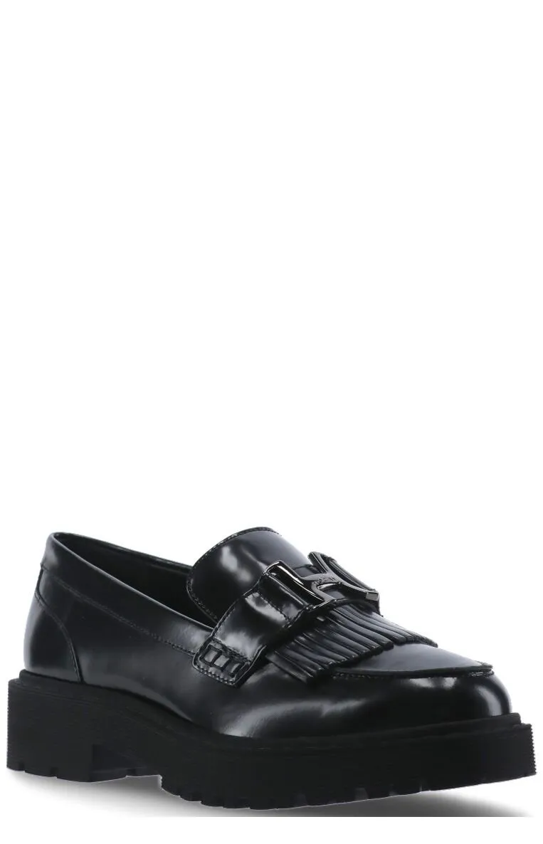 Loafers With Fringes And Platform Sole