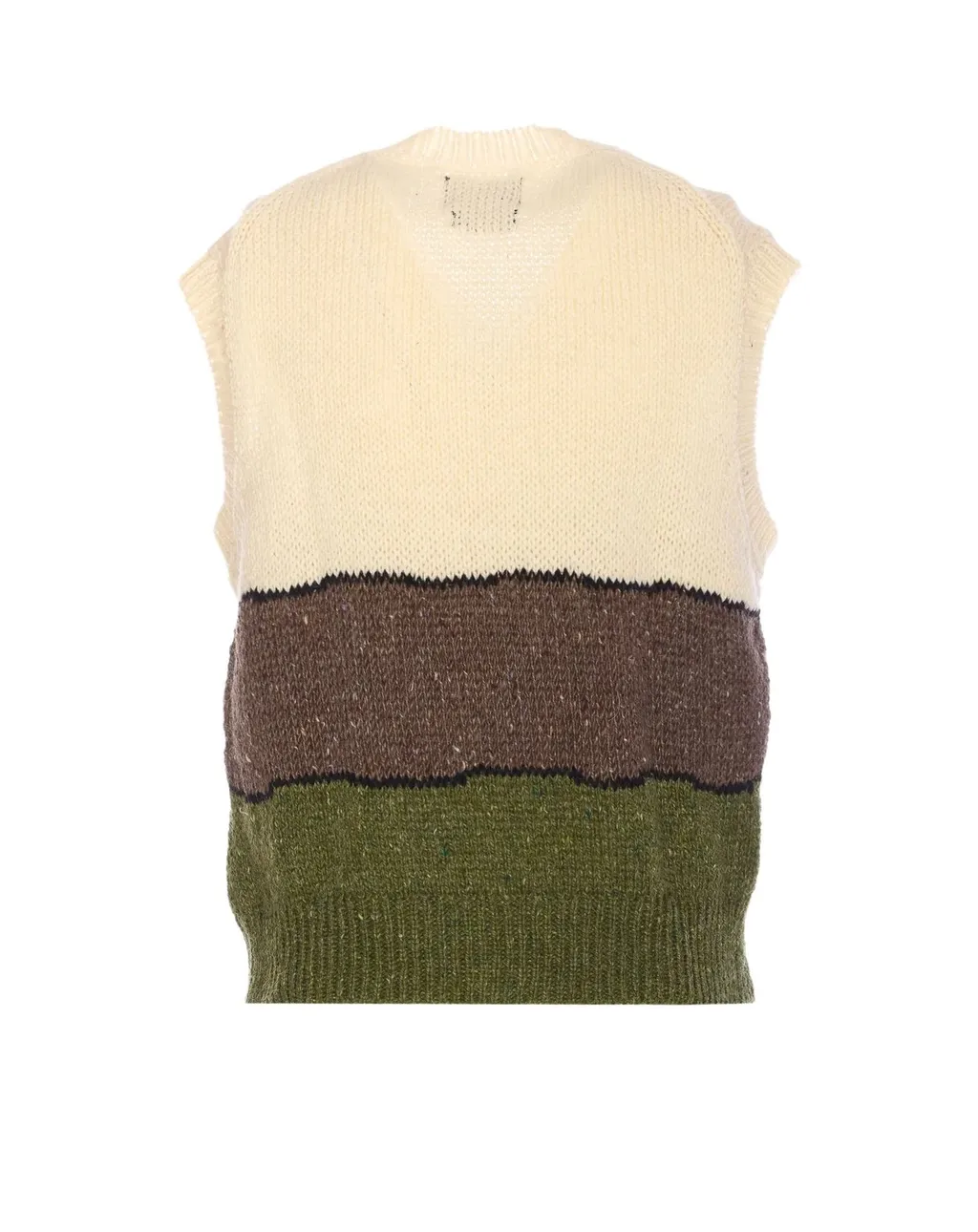 Wool Vest With Dog Motif