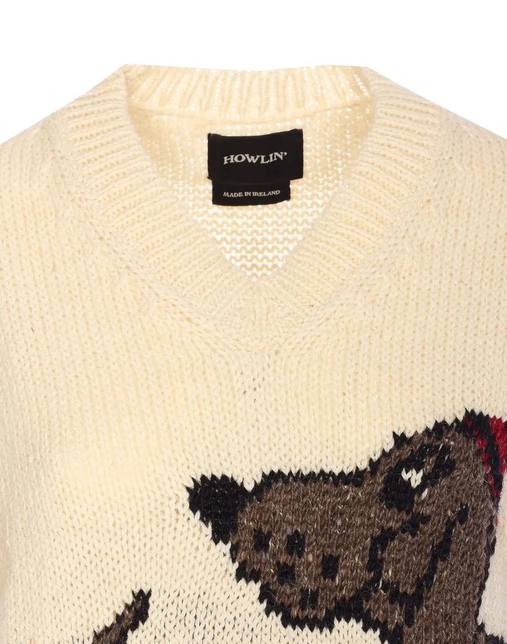 Wool Vest With Dog Motif