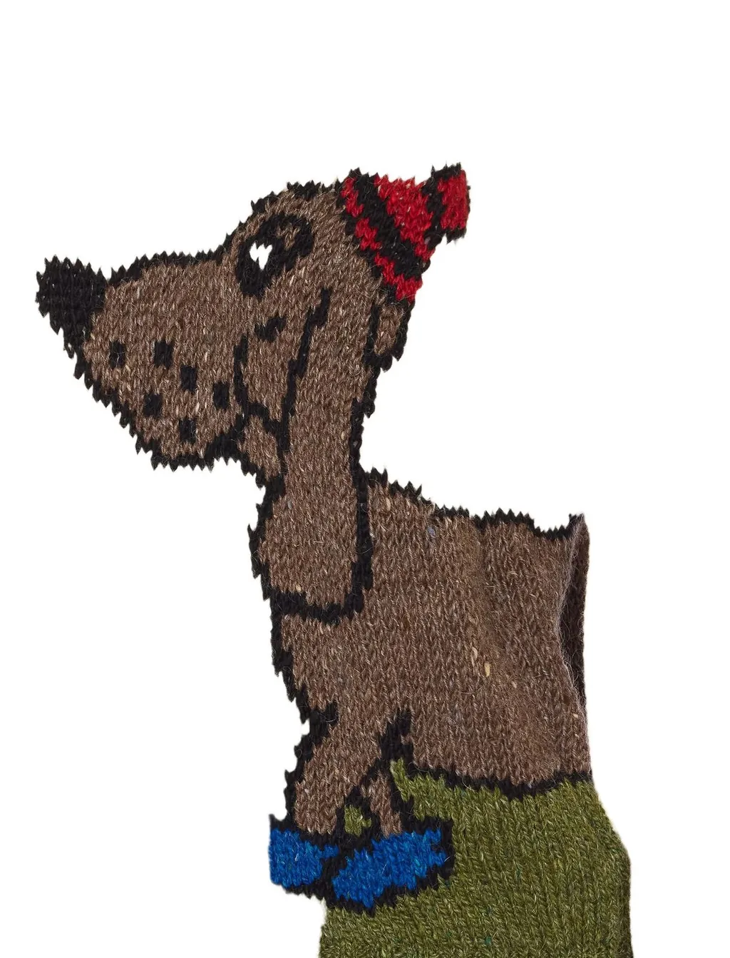 Dog Intarsia Knit Sweater