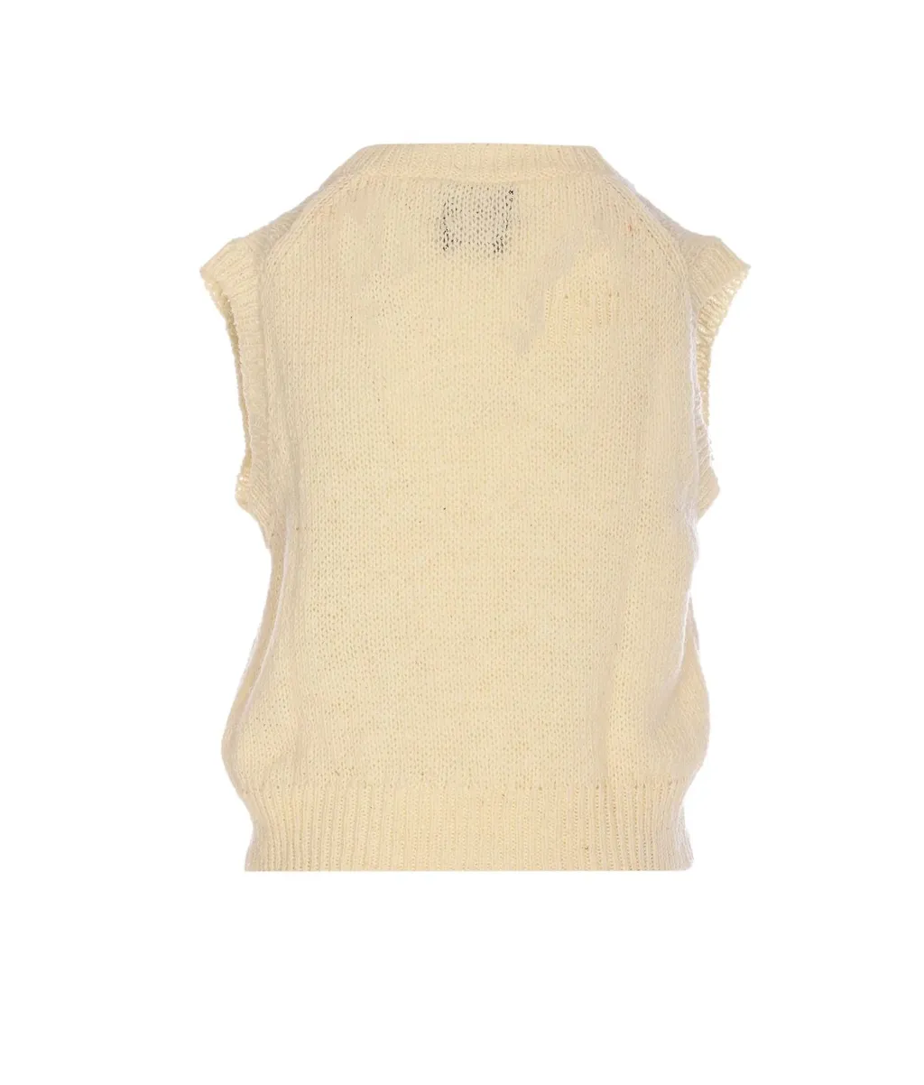 Floral Knit Vest