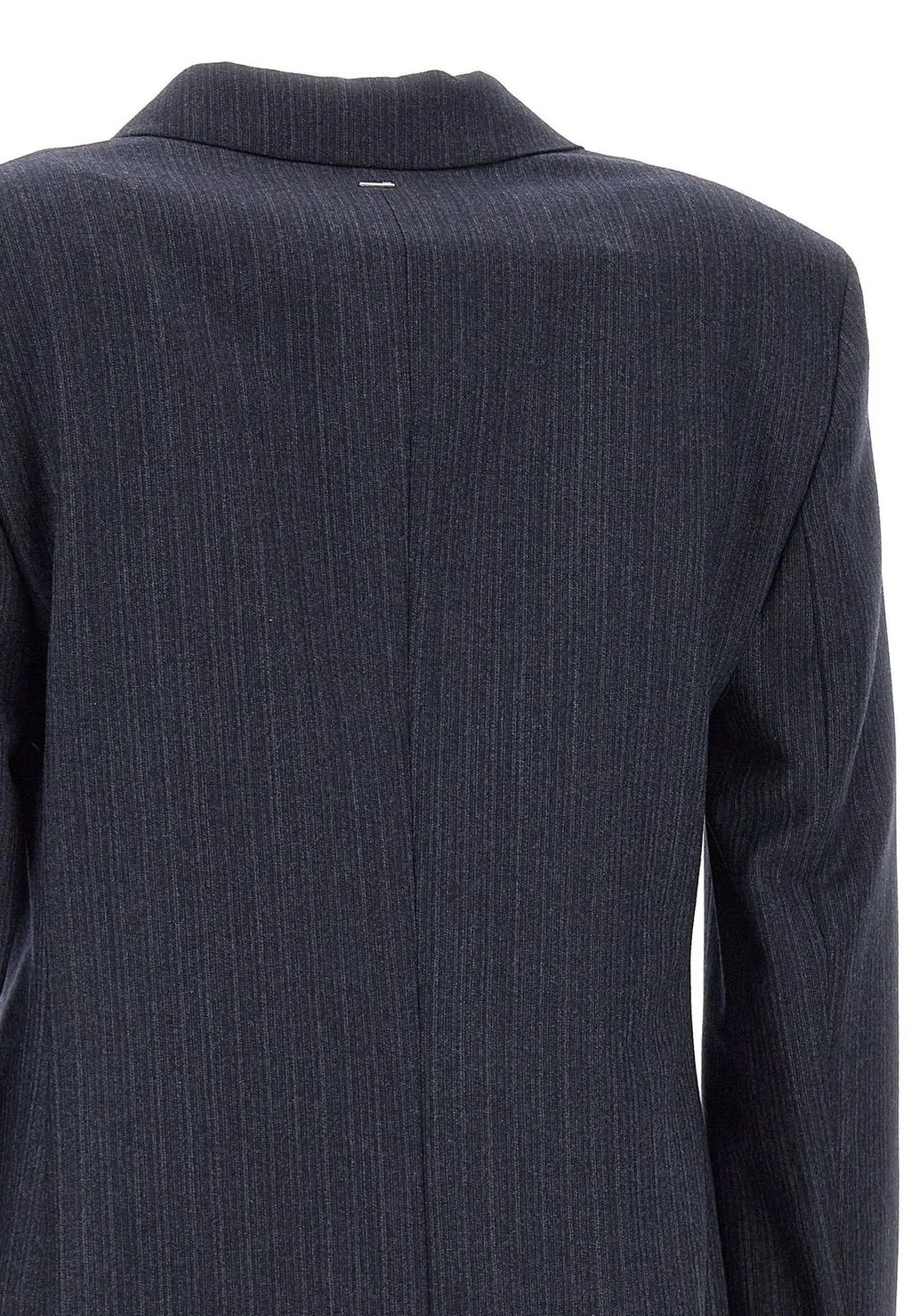Double-Breasted Pinstripe Blazer