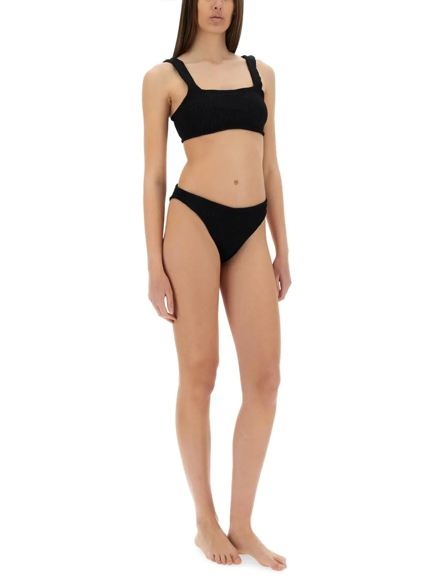 Square Neck Bikini Top And Bottom Set