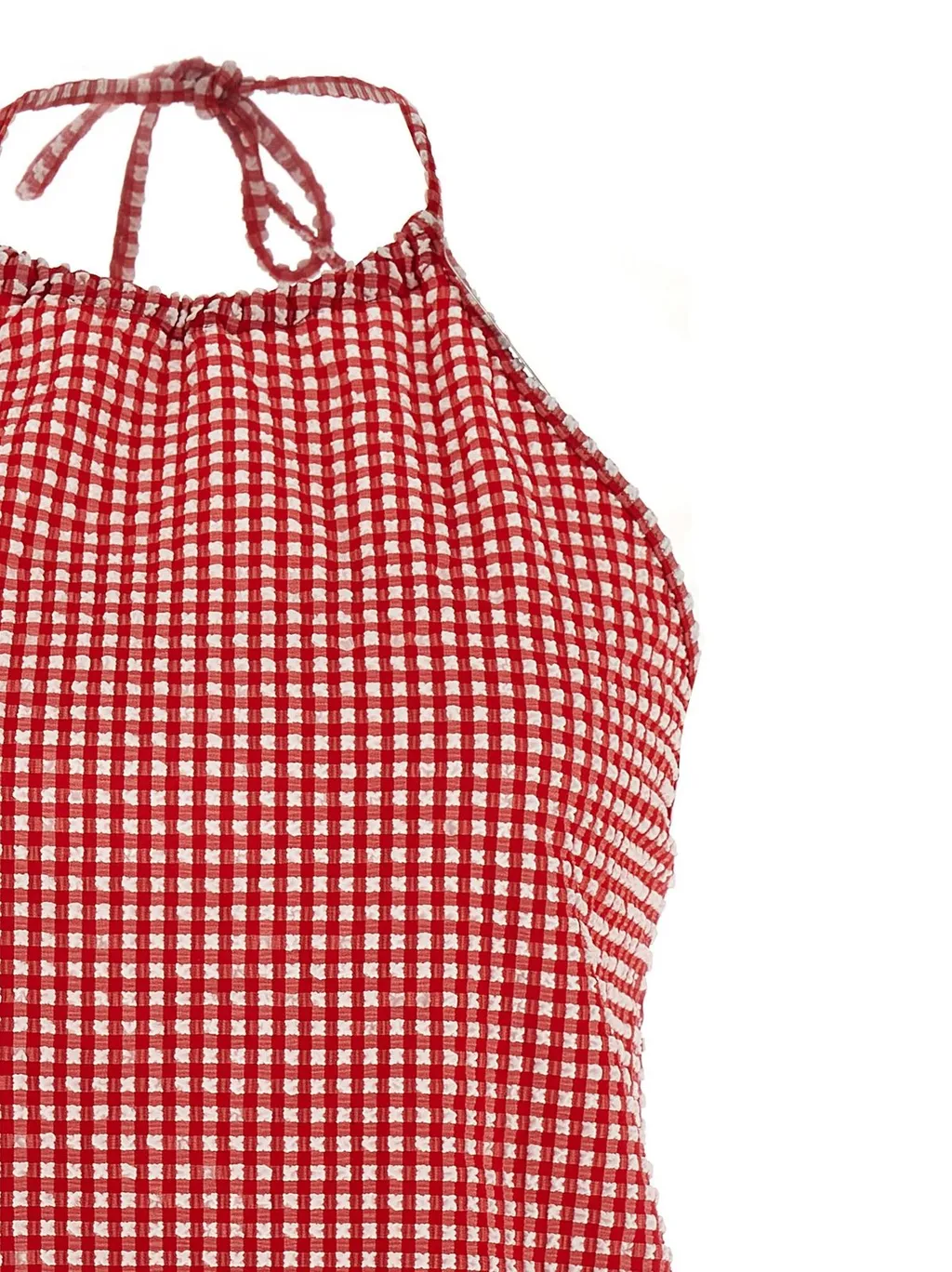Gingham Halter Dress