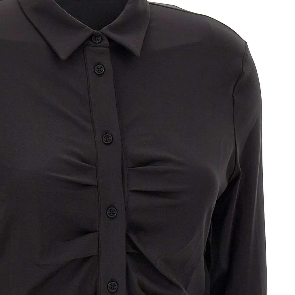 Lace-Up Ruched Shirt
