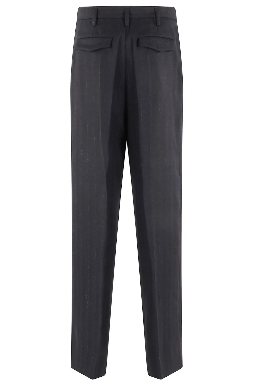 Pinstripe Wool Trousers