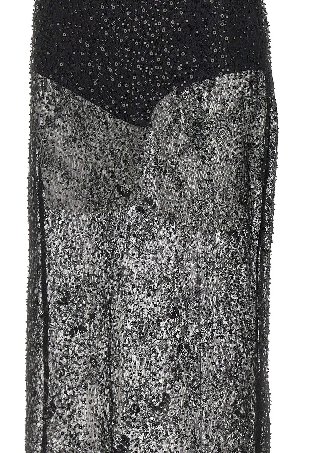 Sequin Lace Maxi Skirt