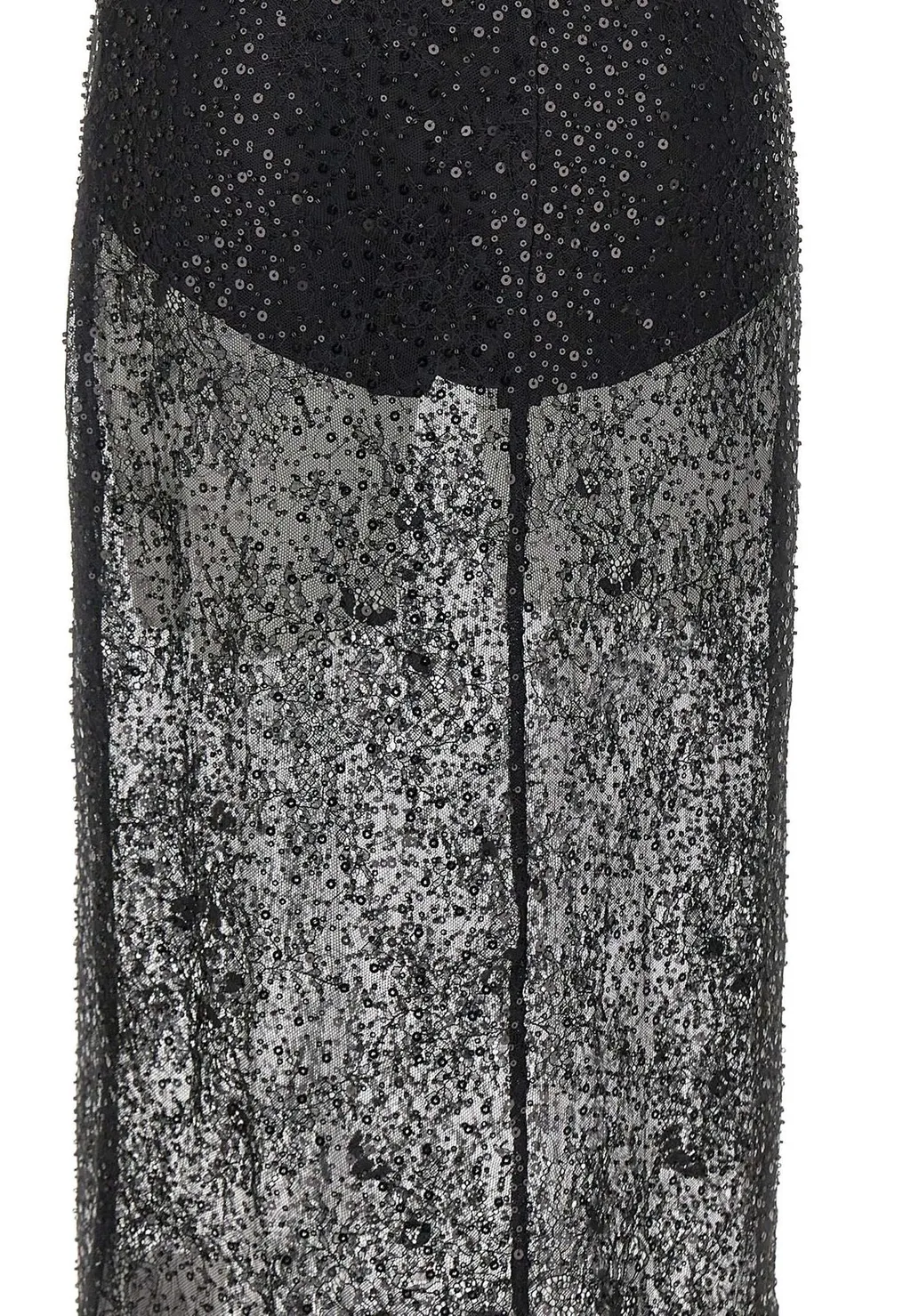 Sequin Lace Maxi Skirt