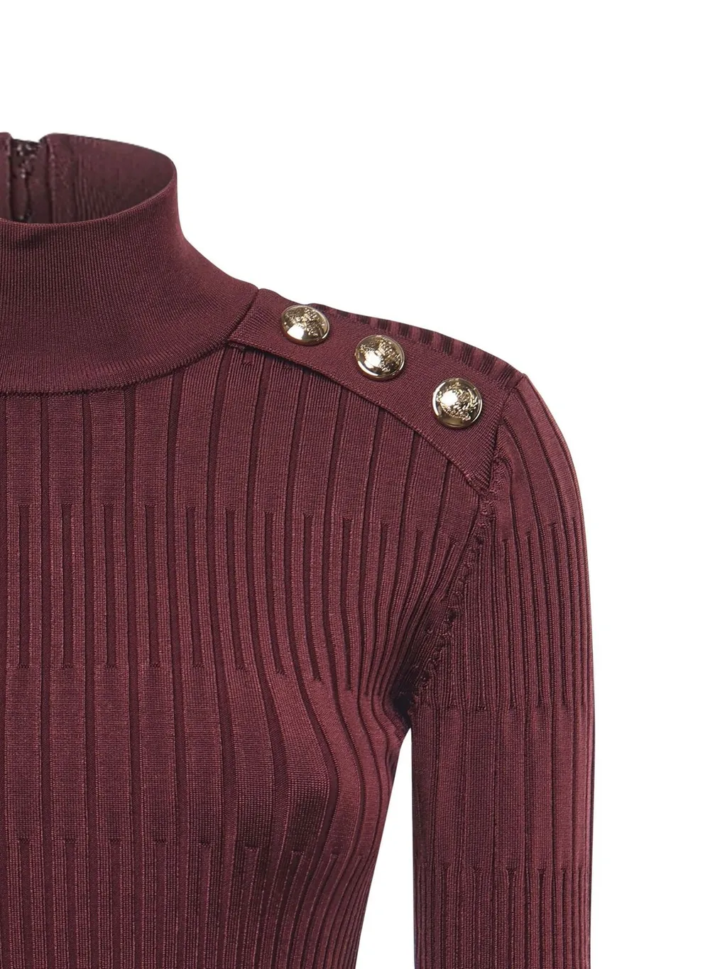 Ribbed Turtleneck Dress