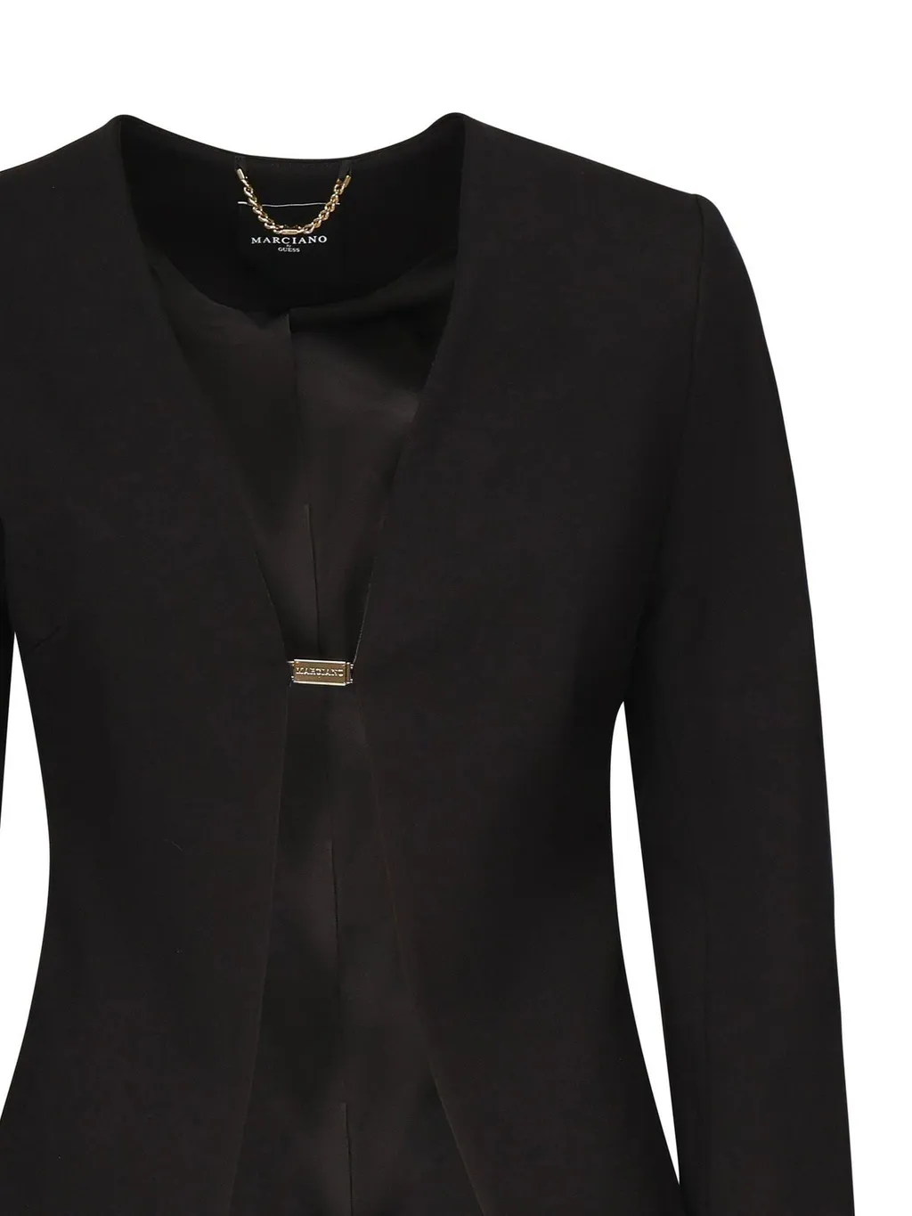 Open-Front Blazer With Chain Detail