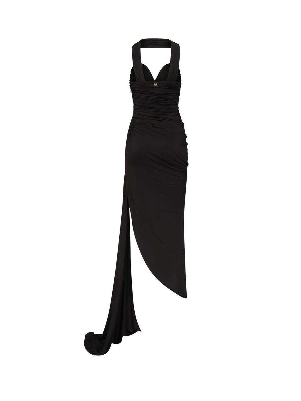Halterneck Gown With Draping