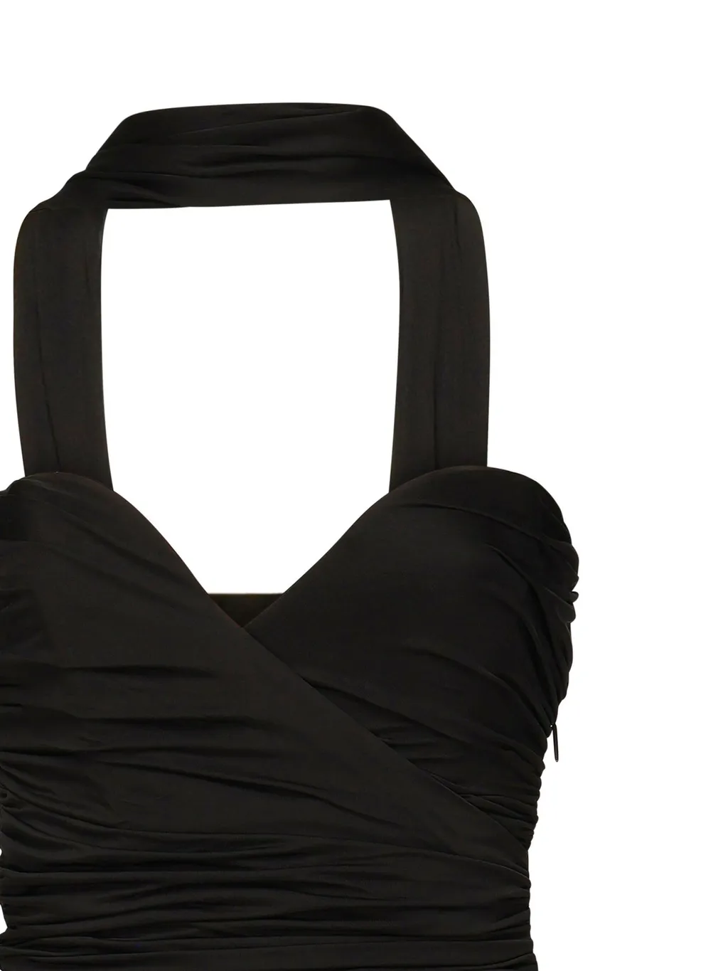Halterneck Gown With Draping