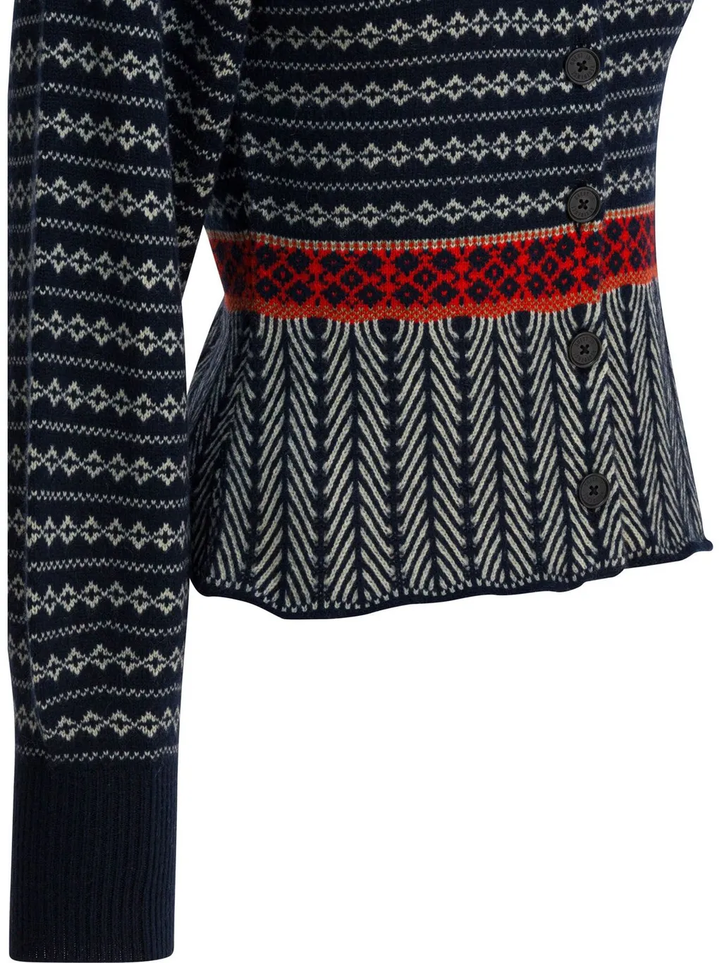 Fair Isle Knit Cardigan