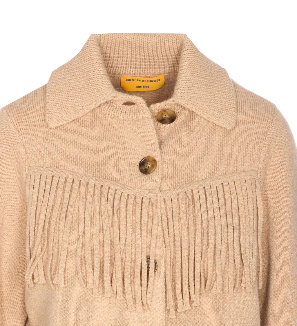 Fringed Knit Jacket