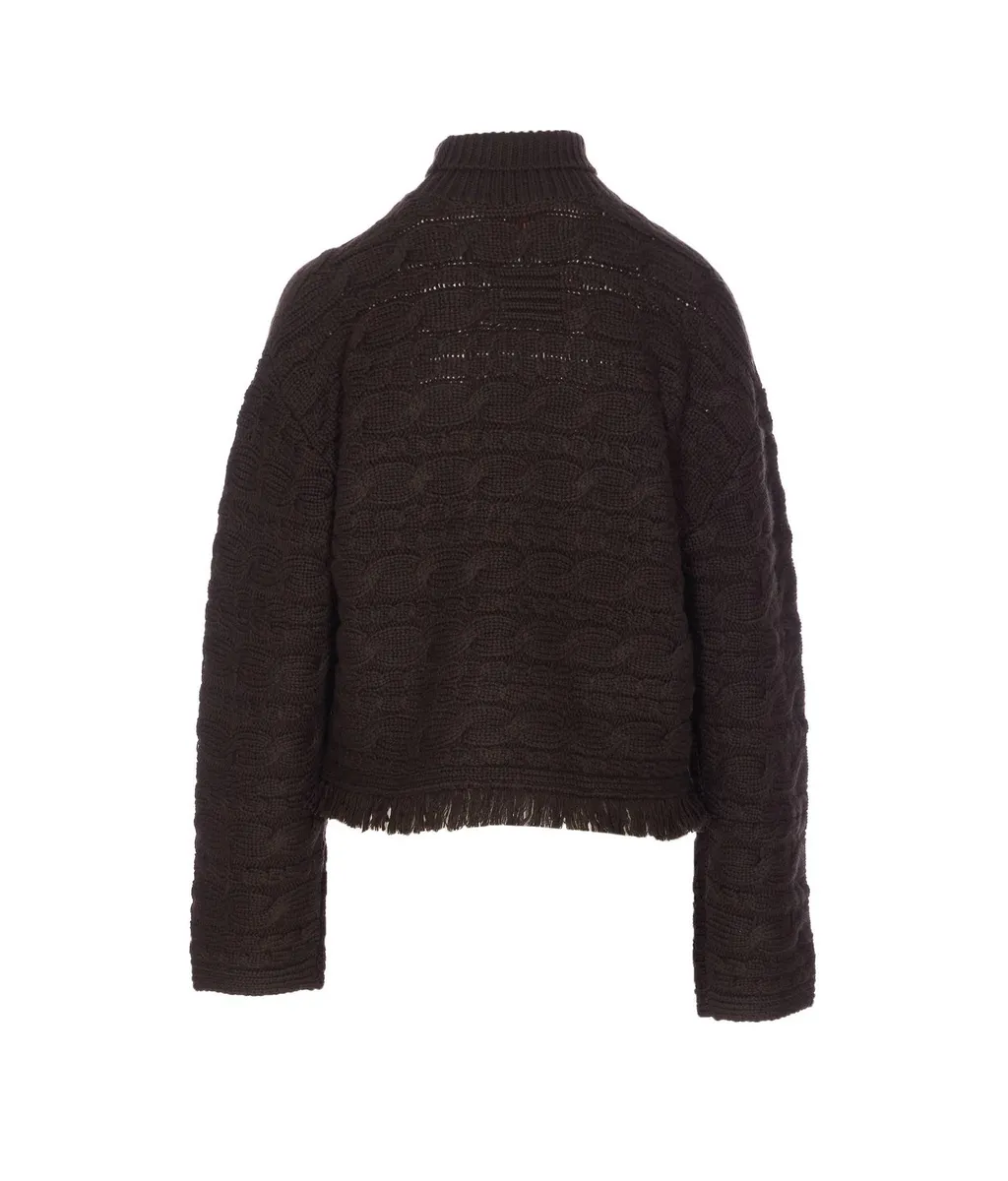 Cable Knit Turtleneck Sweater