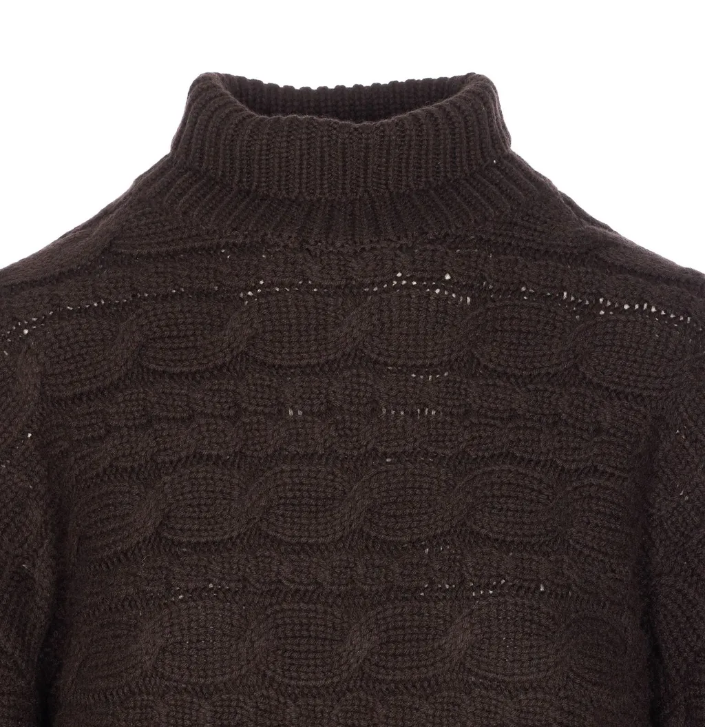 Cable Knit Turtleneck Sweater