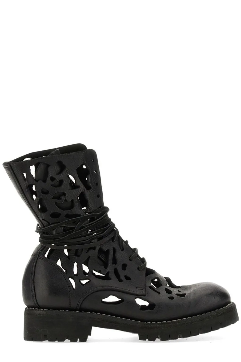 Cutout Lace-Up Boots