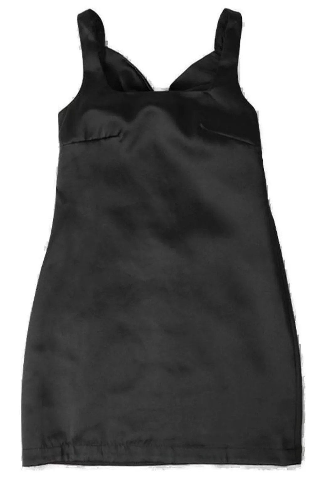 Satin Mini Dress With Bow Detail