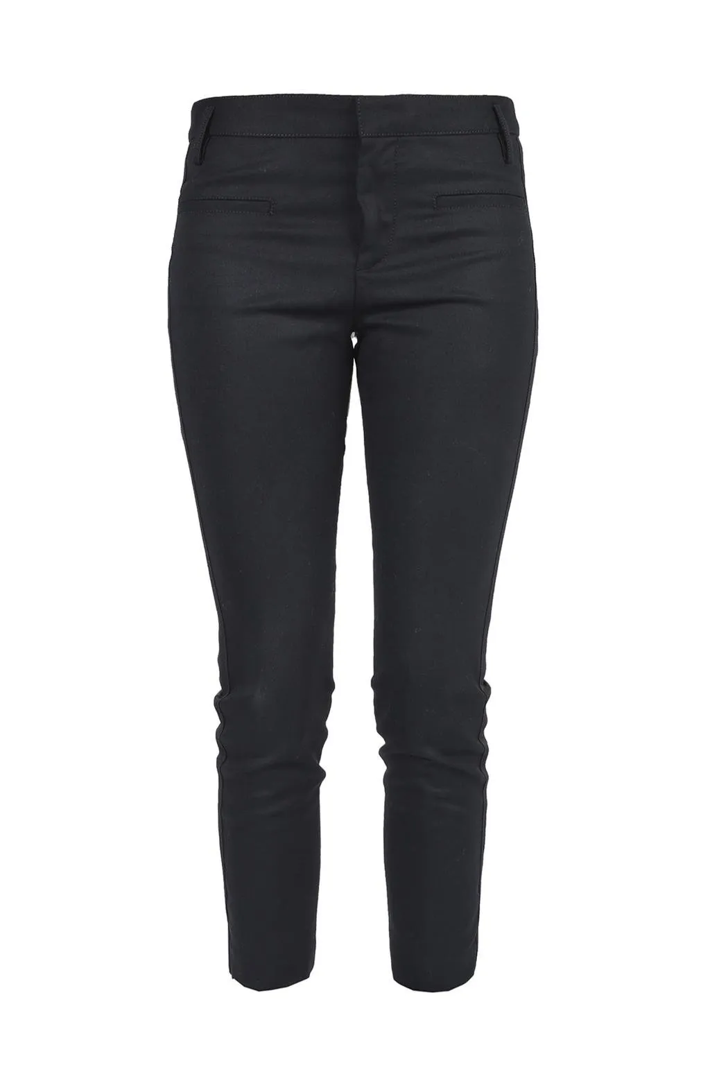 High-Waisted Slim-Fit Trousers