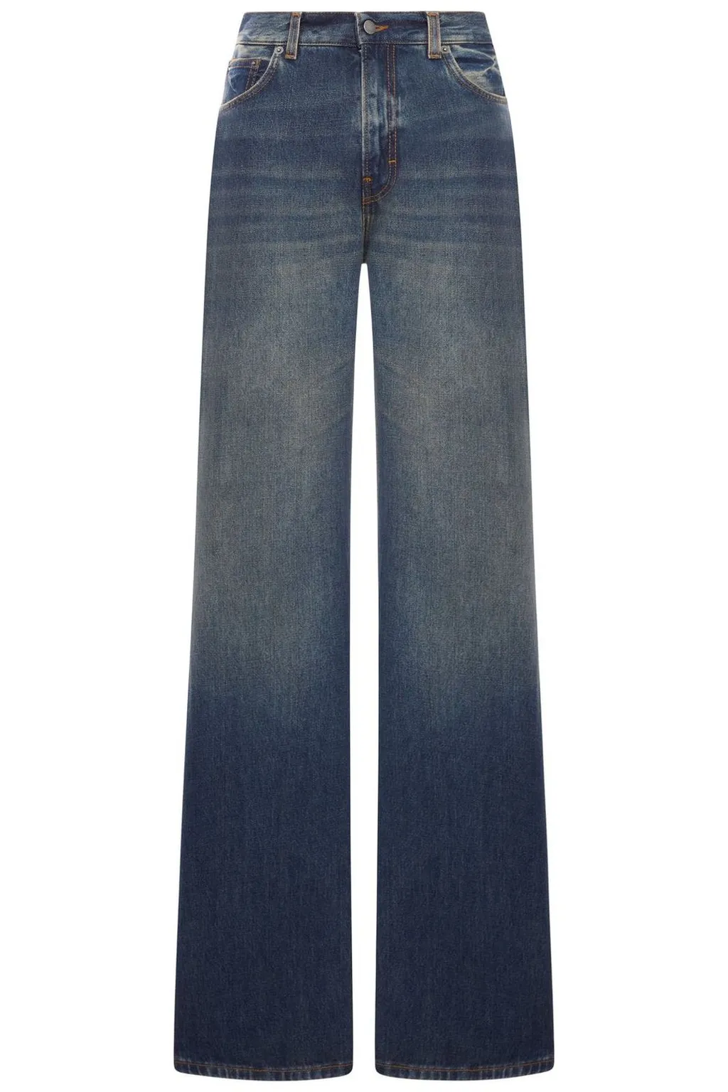 High-Waisted Wide-Leg Jeans