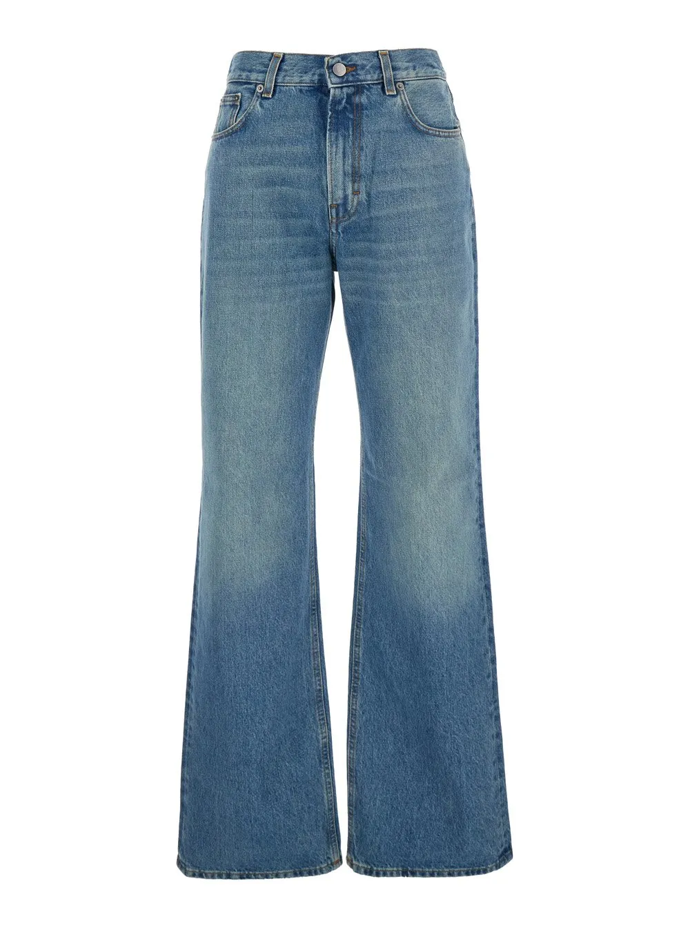 High-Waisted Flared Jeans