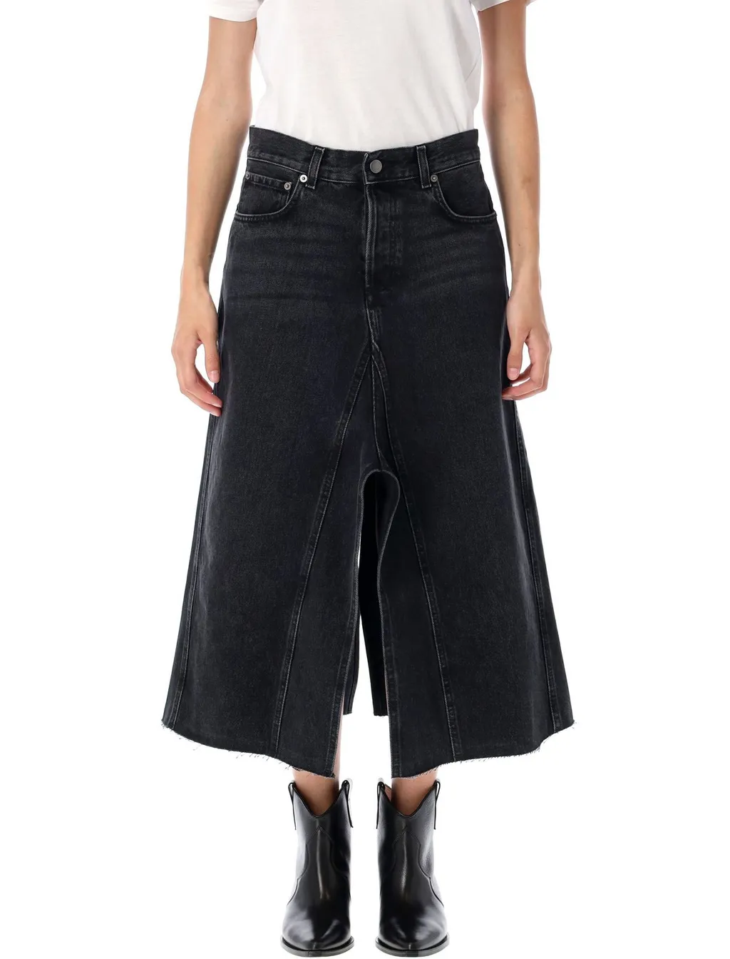 Denim Maxi Skirt